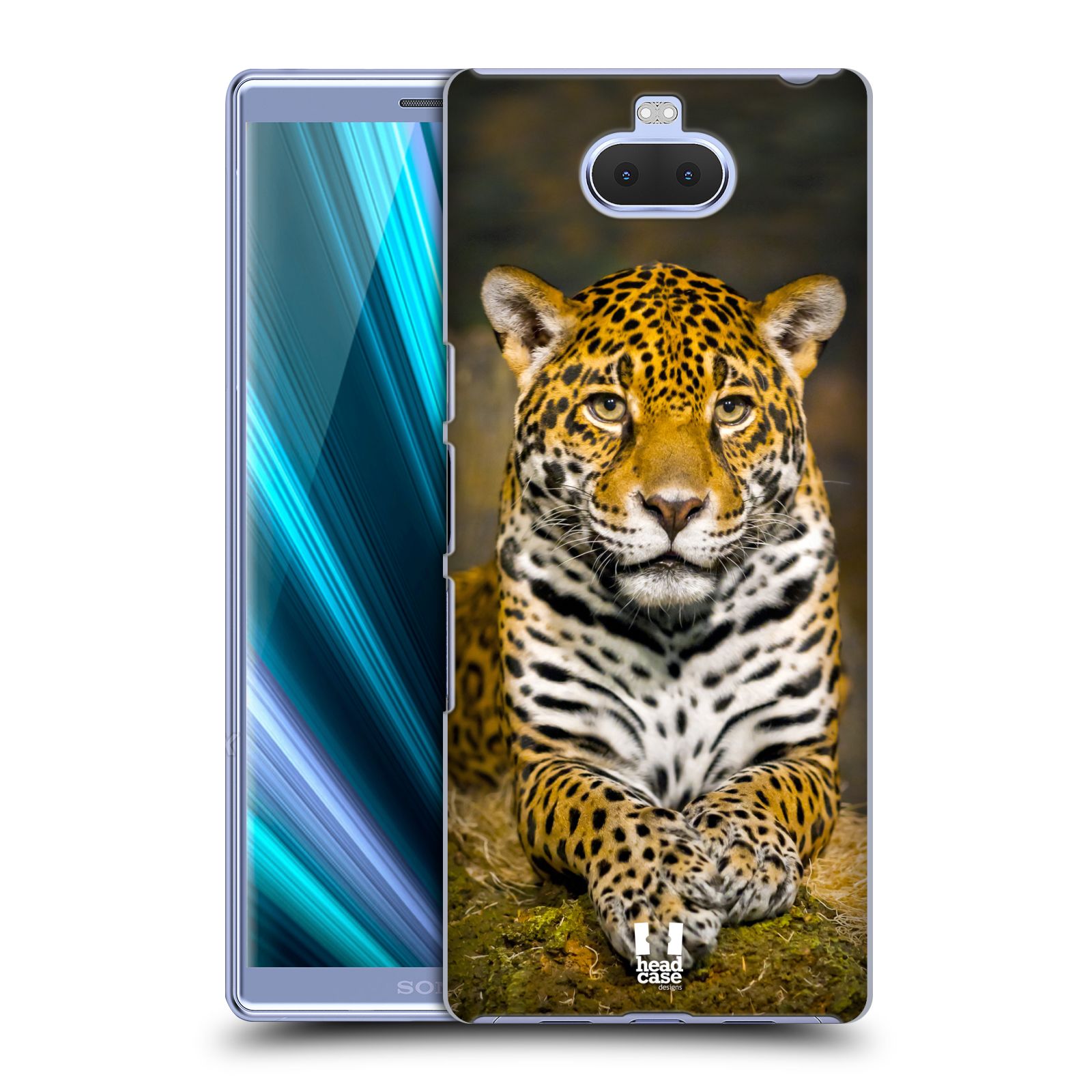 Pouzdro na mobil Sony Xperia 10 - Head Case - vzor slavná zvířata foto jaguár