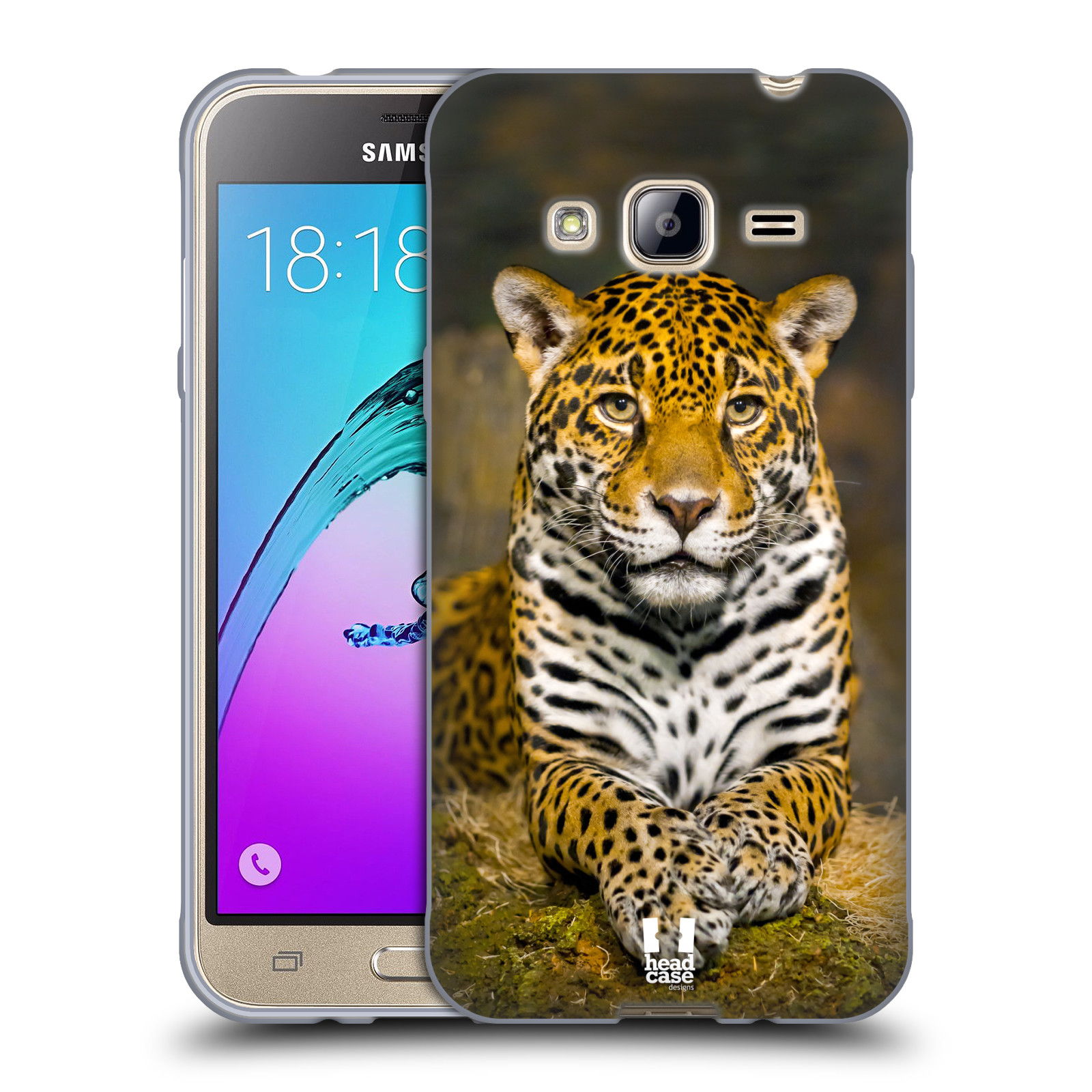 HEAD CASE silikonový obal na mobil Samsung Galaxy J3, J3 2016 vzor slavná zvířata foto jaguár