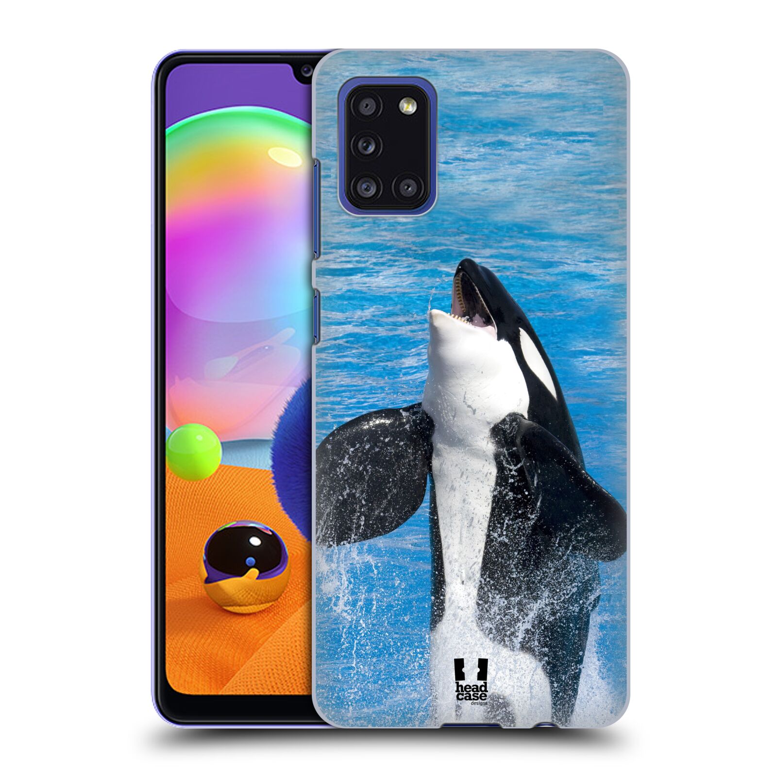 Zadní kryt na mobil Samsung Galaxy A31 vzor slavná zvířata foto velryba