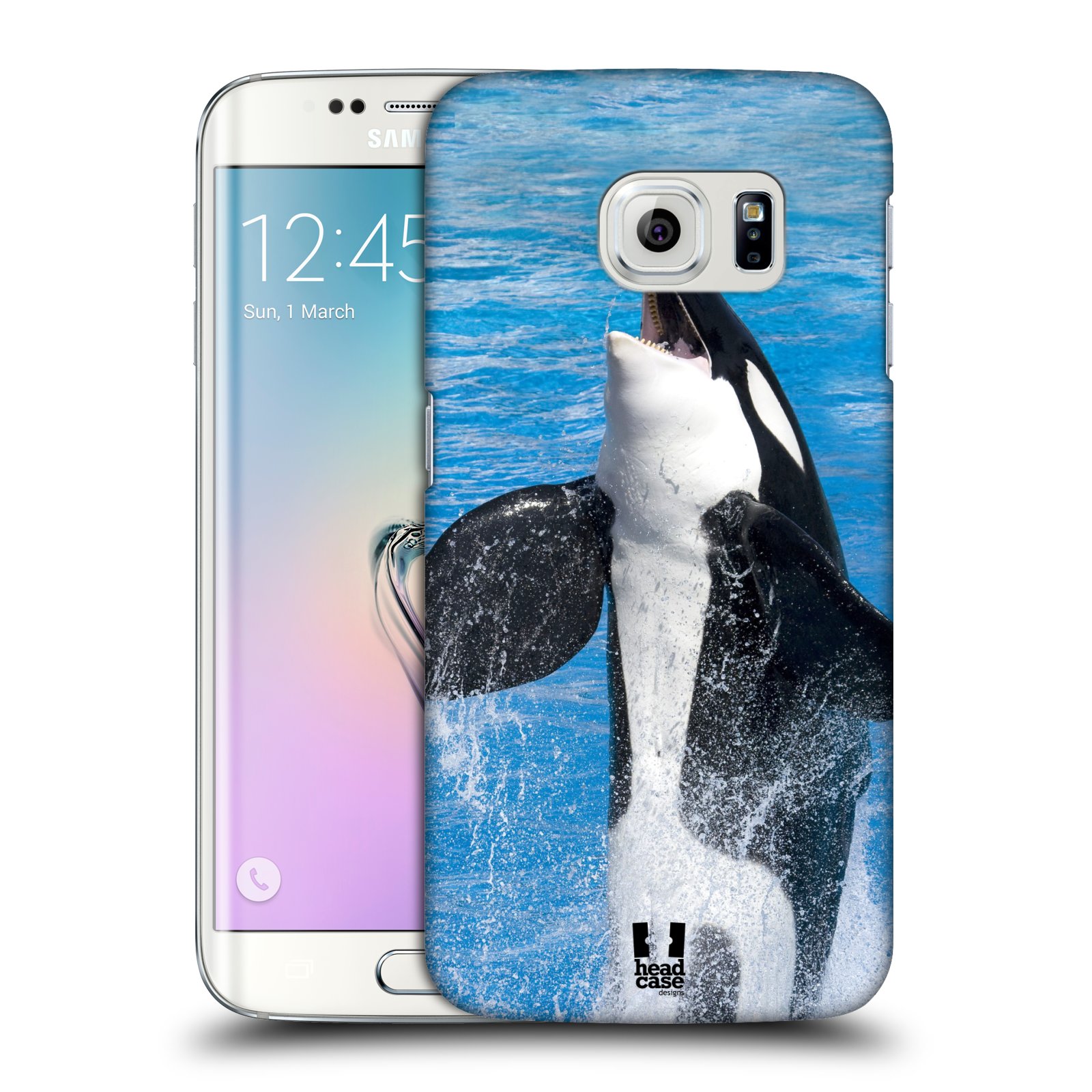 HEAD CASE plastový obal na mobil SAMSUNG Galaxy S6 EDGE (G9250, G925, G925F) vzor slavná zvířata foto velryba