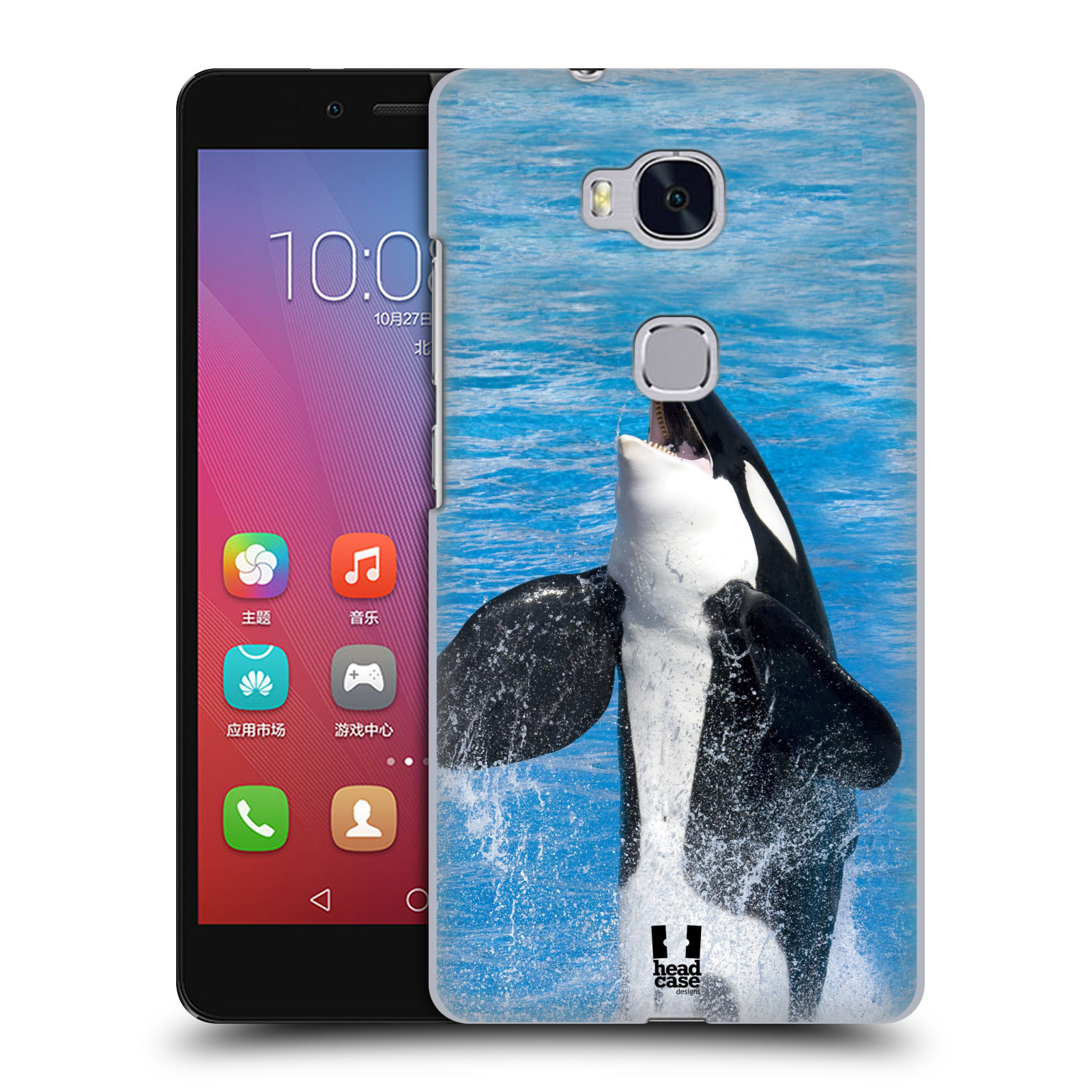 HEAD CASE pevný plastový obal na mobil HUAWEI HONOR 5X vzor slavná zvířata foto velryba