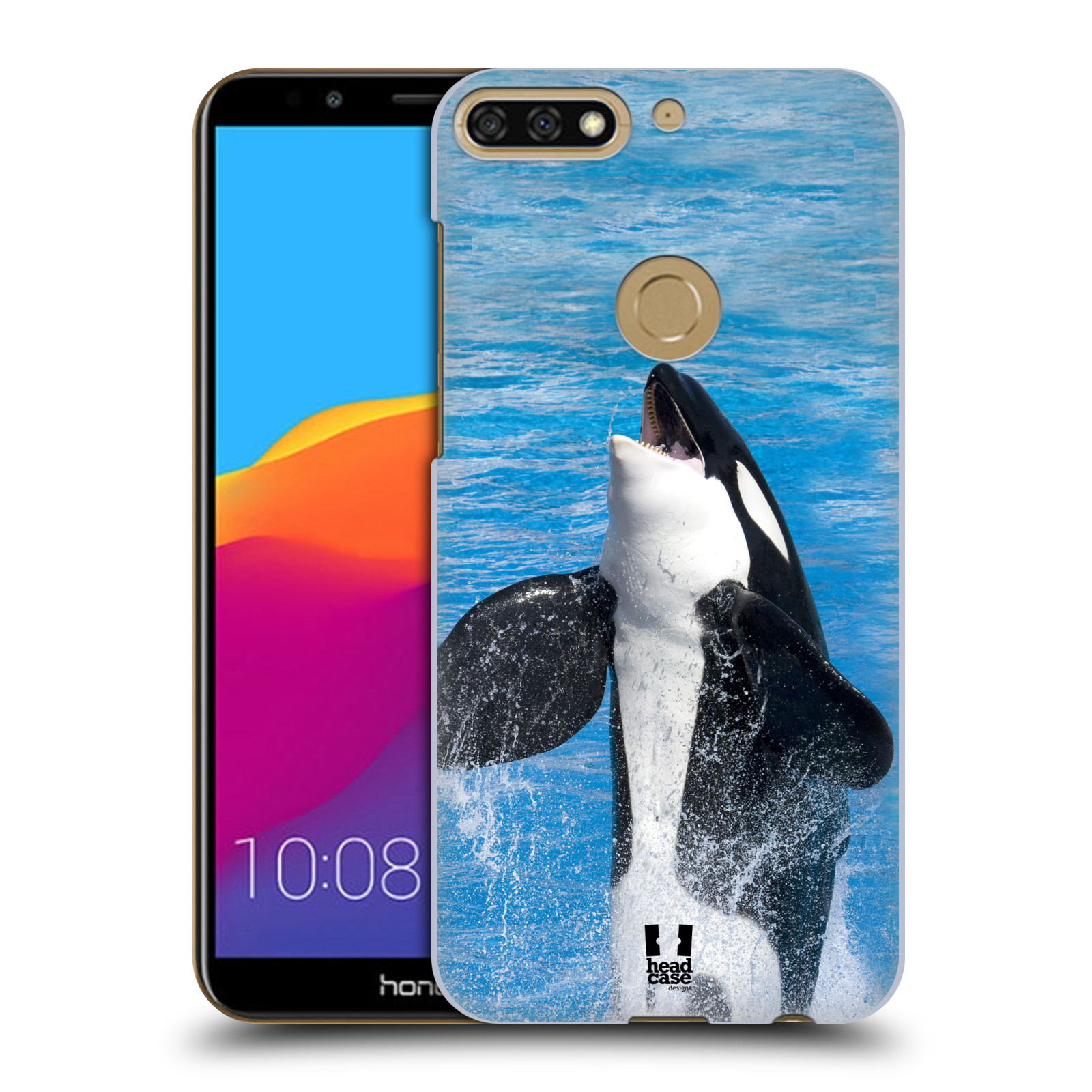 HEAD CASE plastový obal na mobil Honor 7c vzor slavná zvířata foto velryba