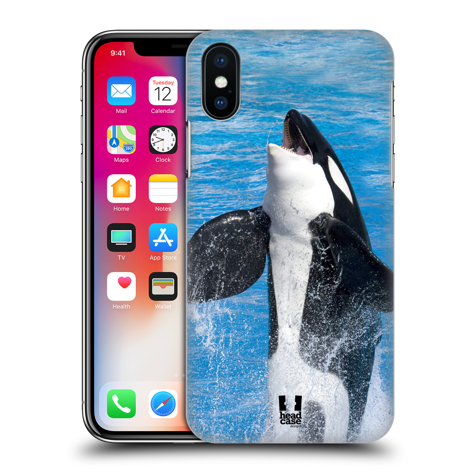 HEAD CASE plastový obal na mobil Apple Iphone X / XS vzor slavná zvířata foto velryba