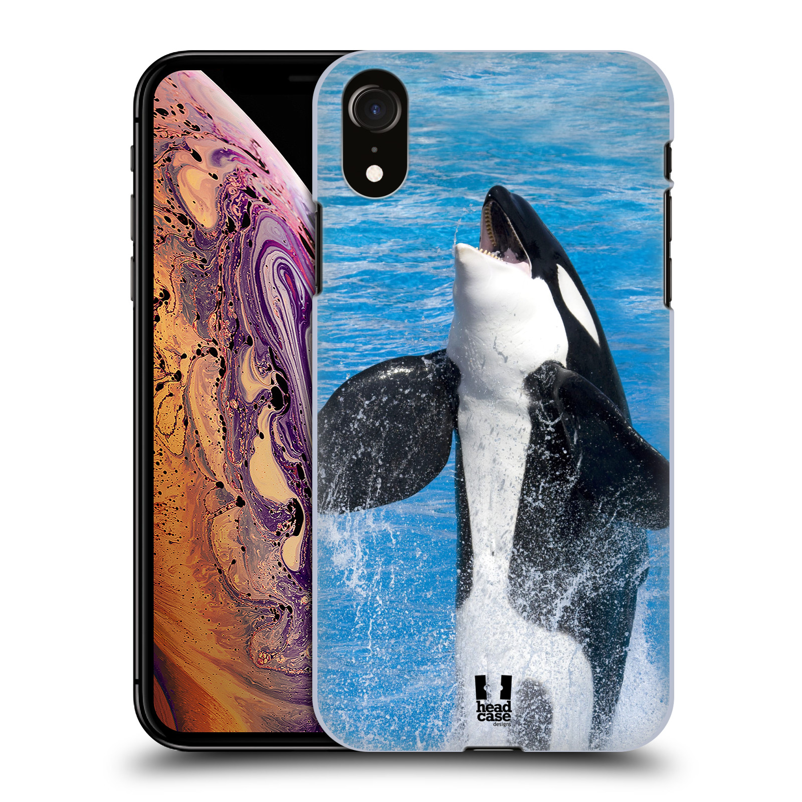 HEAD CASE plastový obal na mobil Apple Iphone XR vzor slavná zvířata foto velryba
