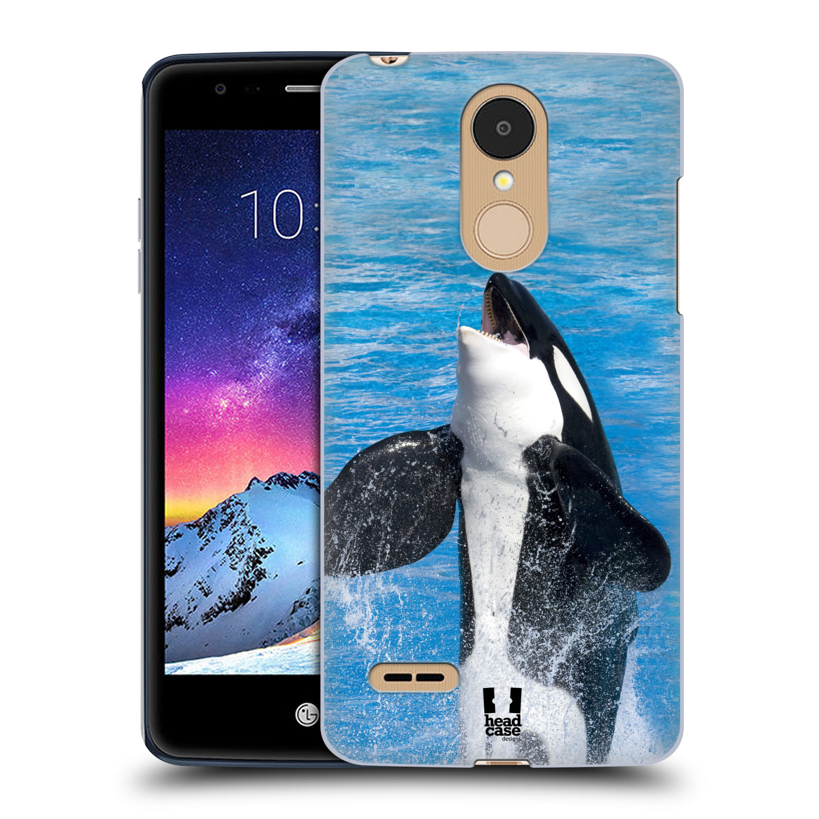 HEAD CASE plastový obal na mobil LG K9 / K8 2018 vzor slavná zvířata foto velryba