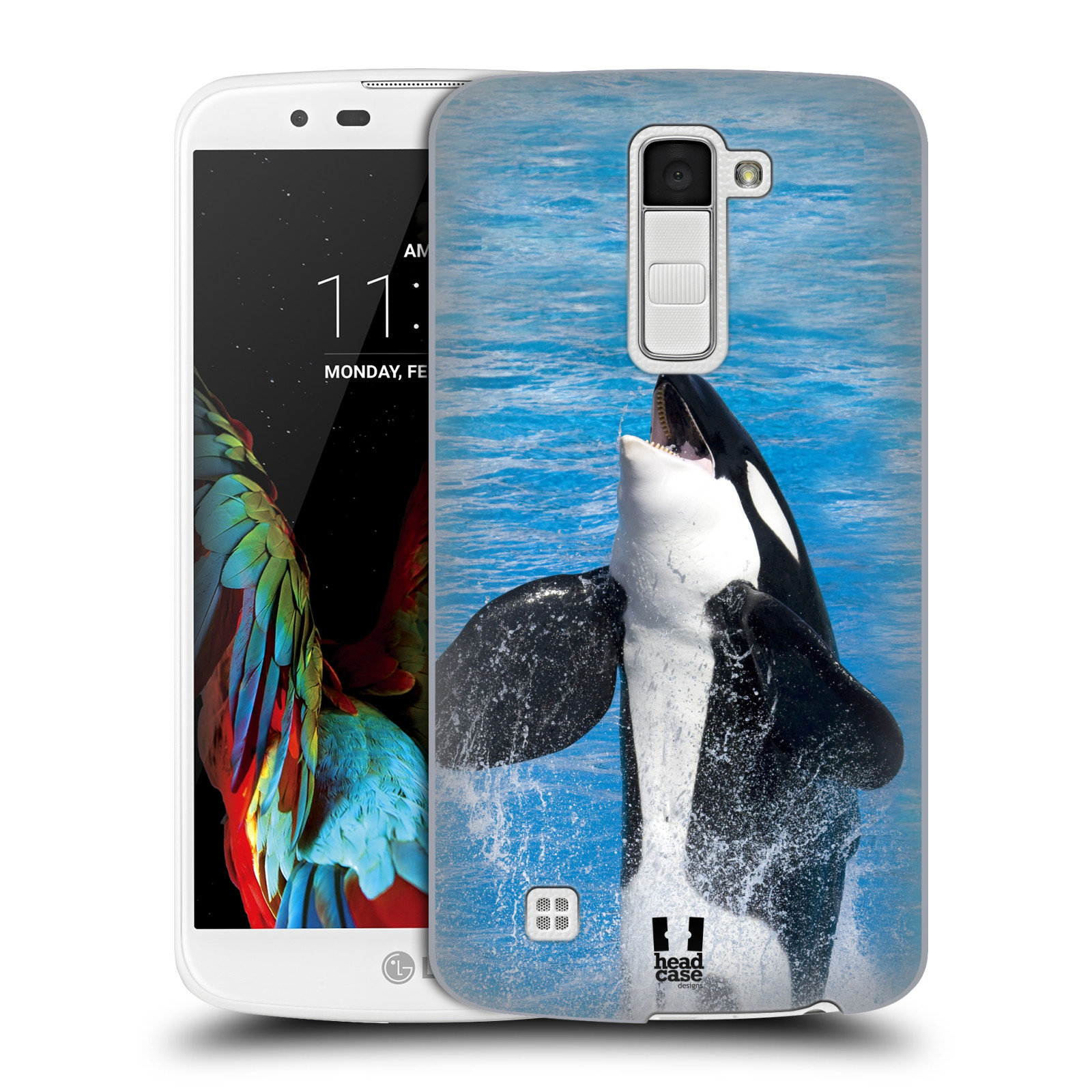 HEAD CASE plastový obal na mobil LG K10 vzor slavná zvířata foto velryba