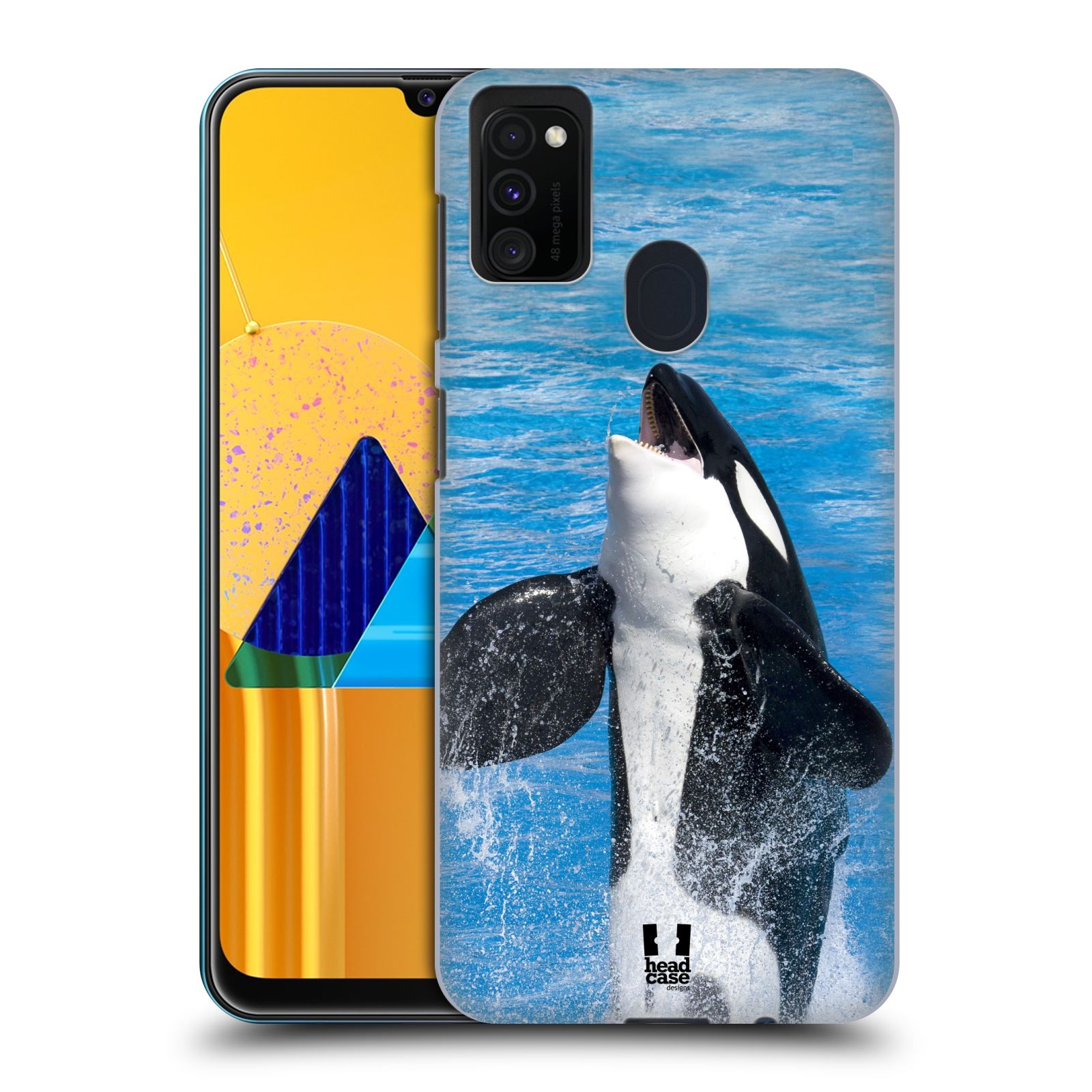 Zadní kryt na mobil Samsung Galaxy M21 vzor slavná zvířata foto velryba