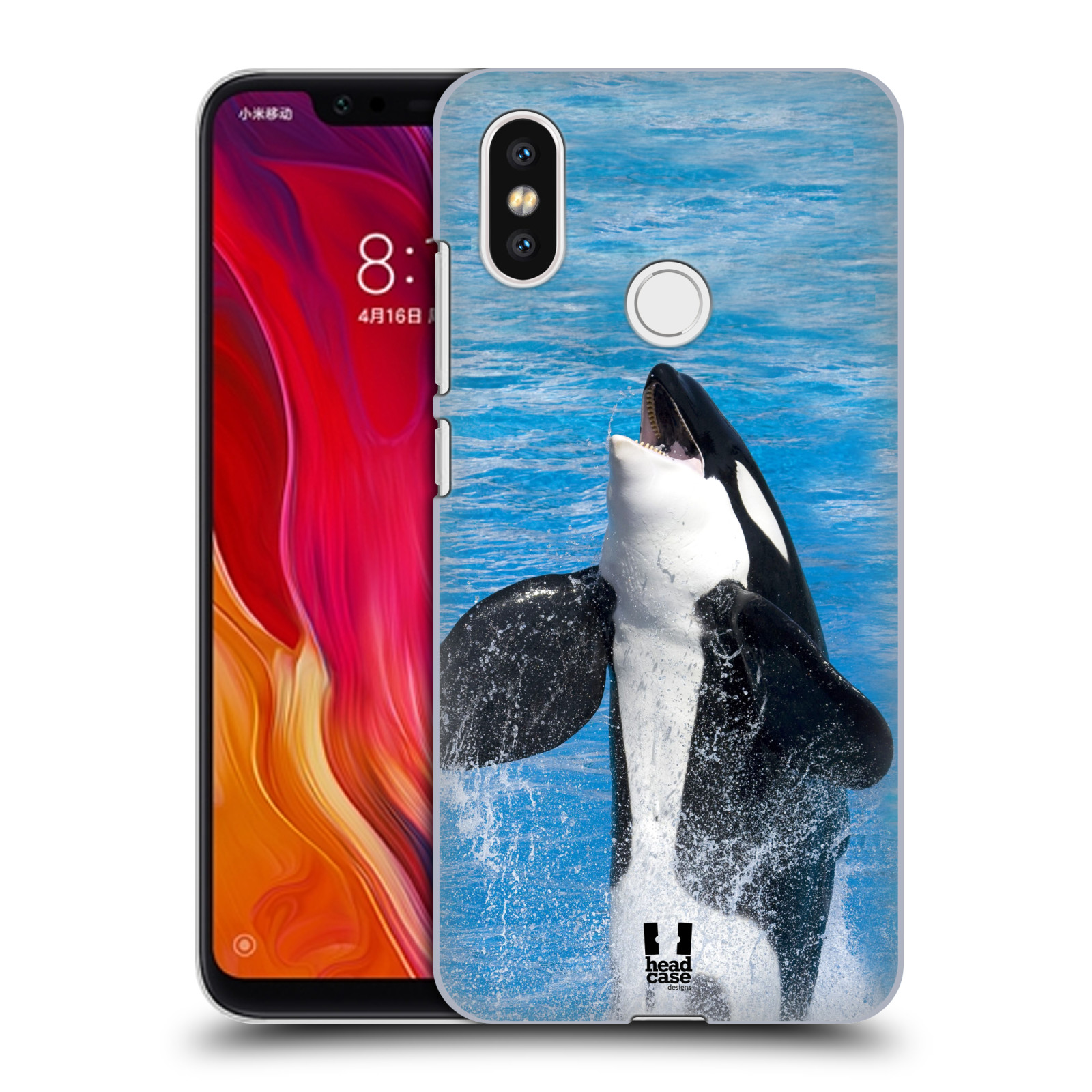 HEAD CASE plastový obal na mobil Xiaomi Mi 8 vzor slavná zvířata foto velryba