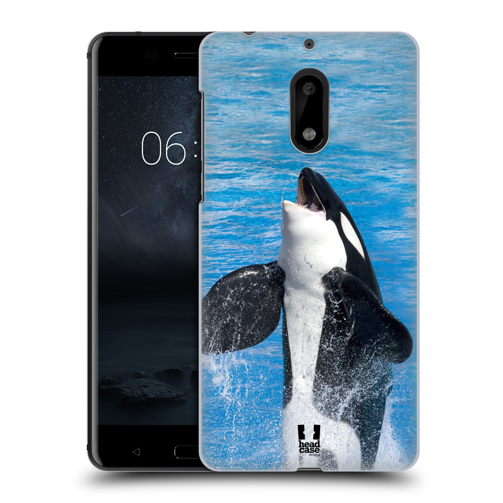 HEAD CASE plastový obal na mobil Nokia 6 vzor slavná zvířata foto velryba