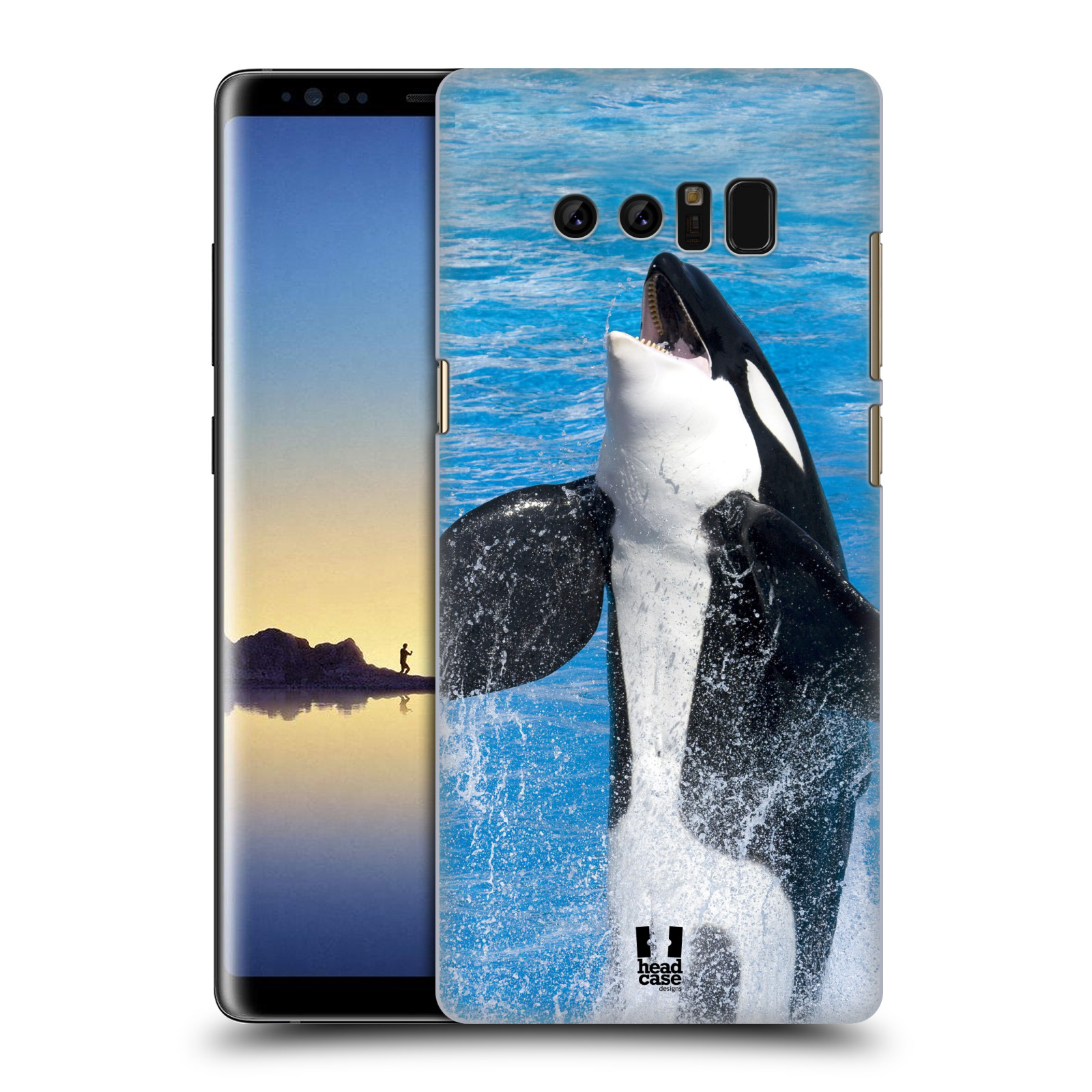 HEAD CASE plastový obal na mobil Samsung Galaxy Note 8 vzor slavná zvířata foto velryba