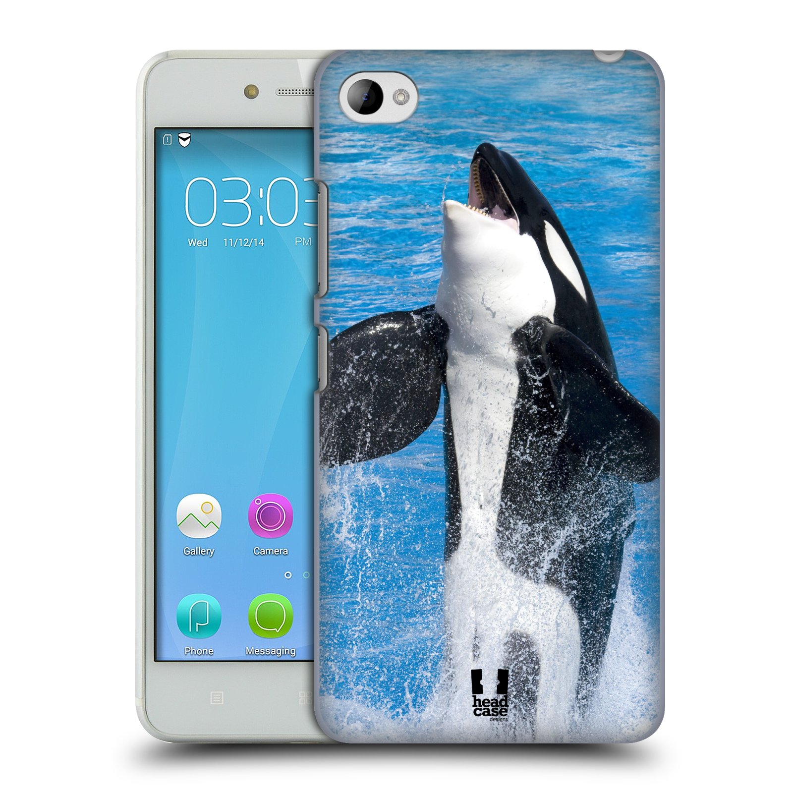 HEAD CASE pevný plastový obal na mobil LENOVO S90 vzor slavná zvířata foto velryba
