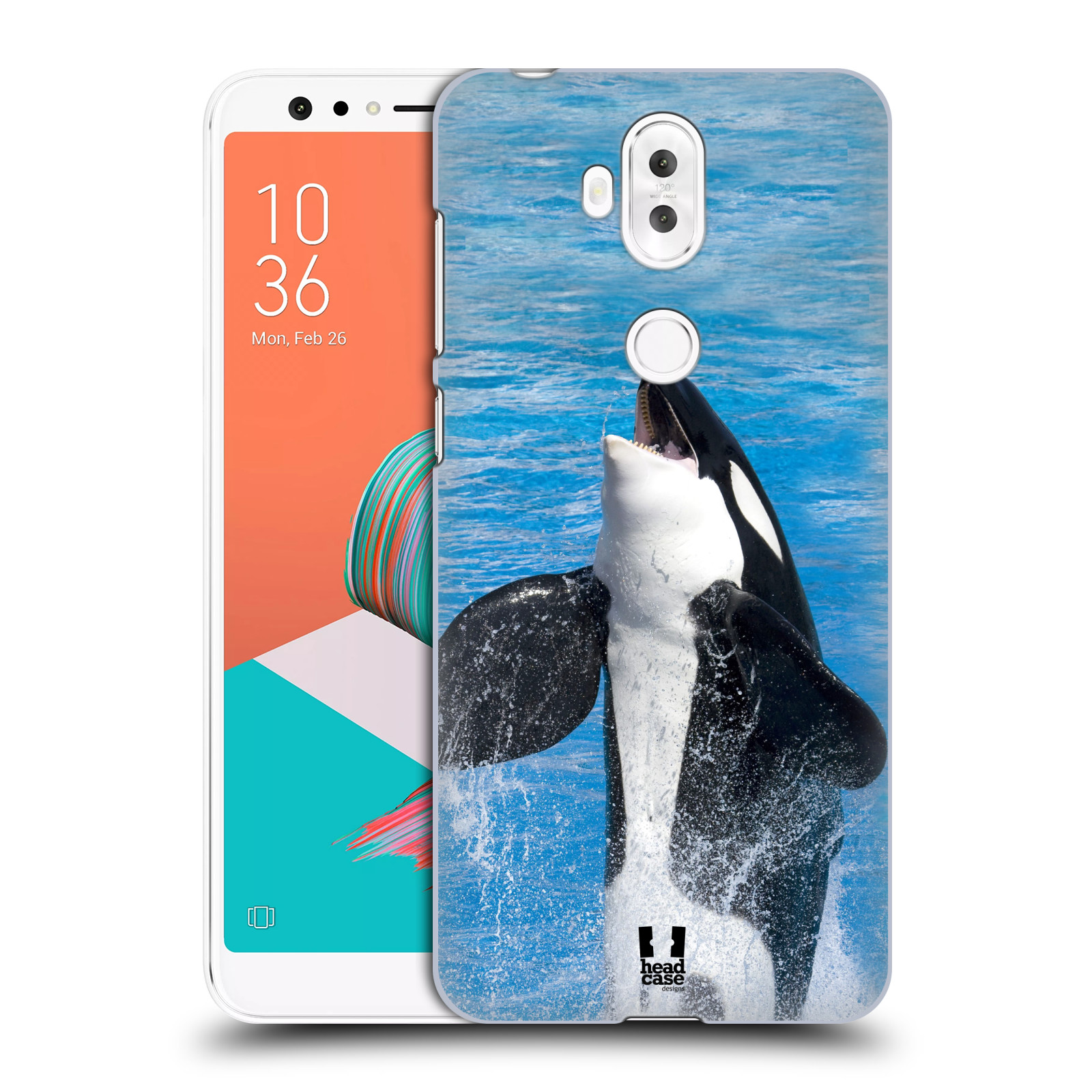 HEAD CASE plastový obal na mobil Asus Zenfone 5 LITE ZC600KL vzor slavná zvířata foto velryba