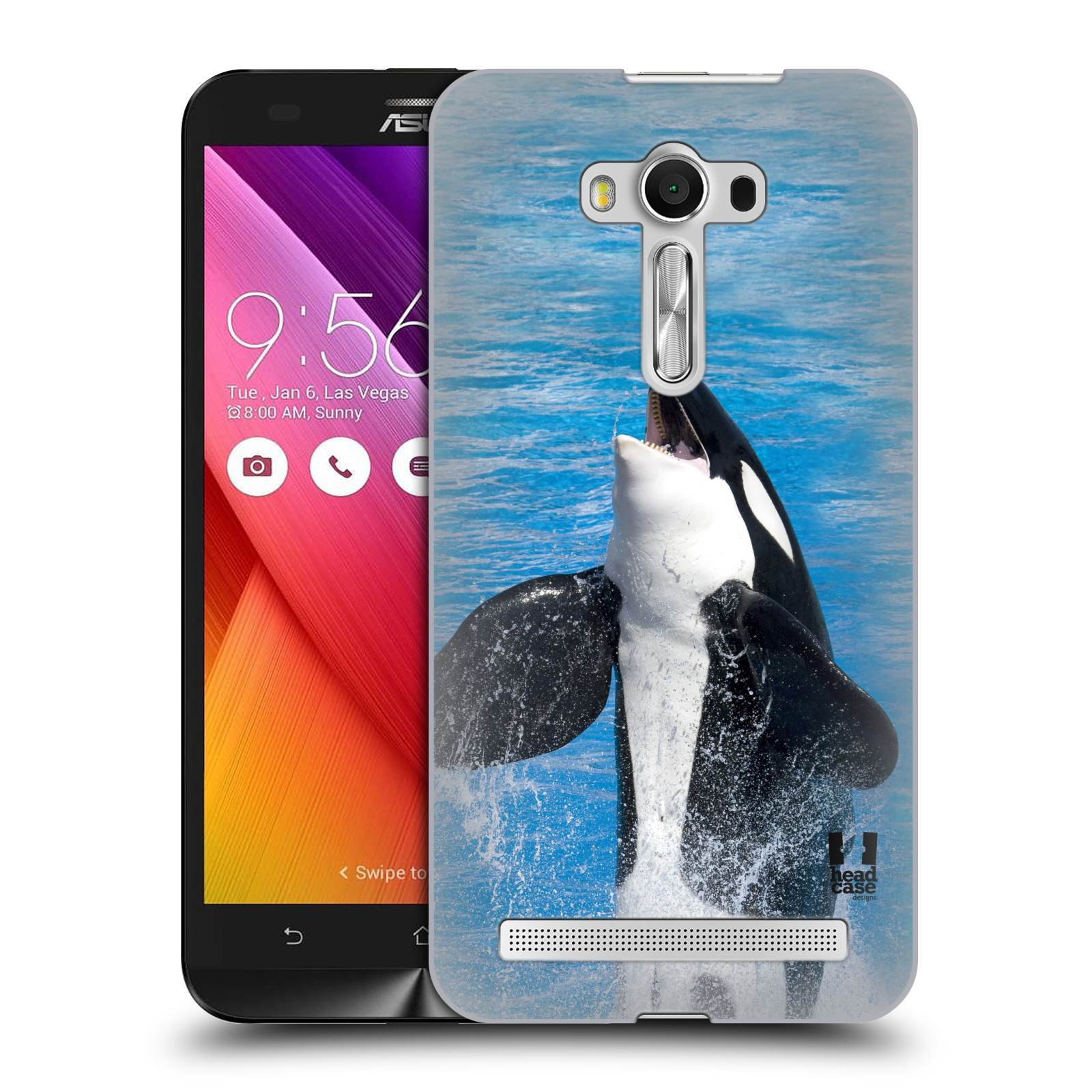 HEAD CASE plastový obal na mobil Asus Zenfone 2 LASER (5,5 displej ZE550KL) vzor slavná zvířata foto velryba