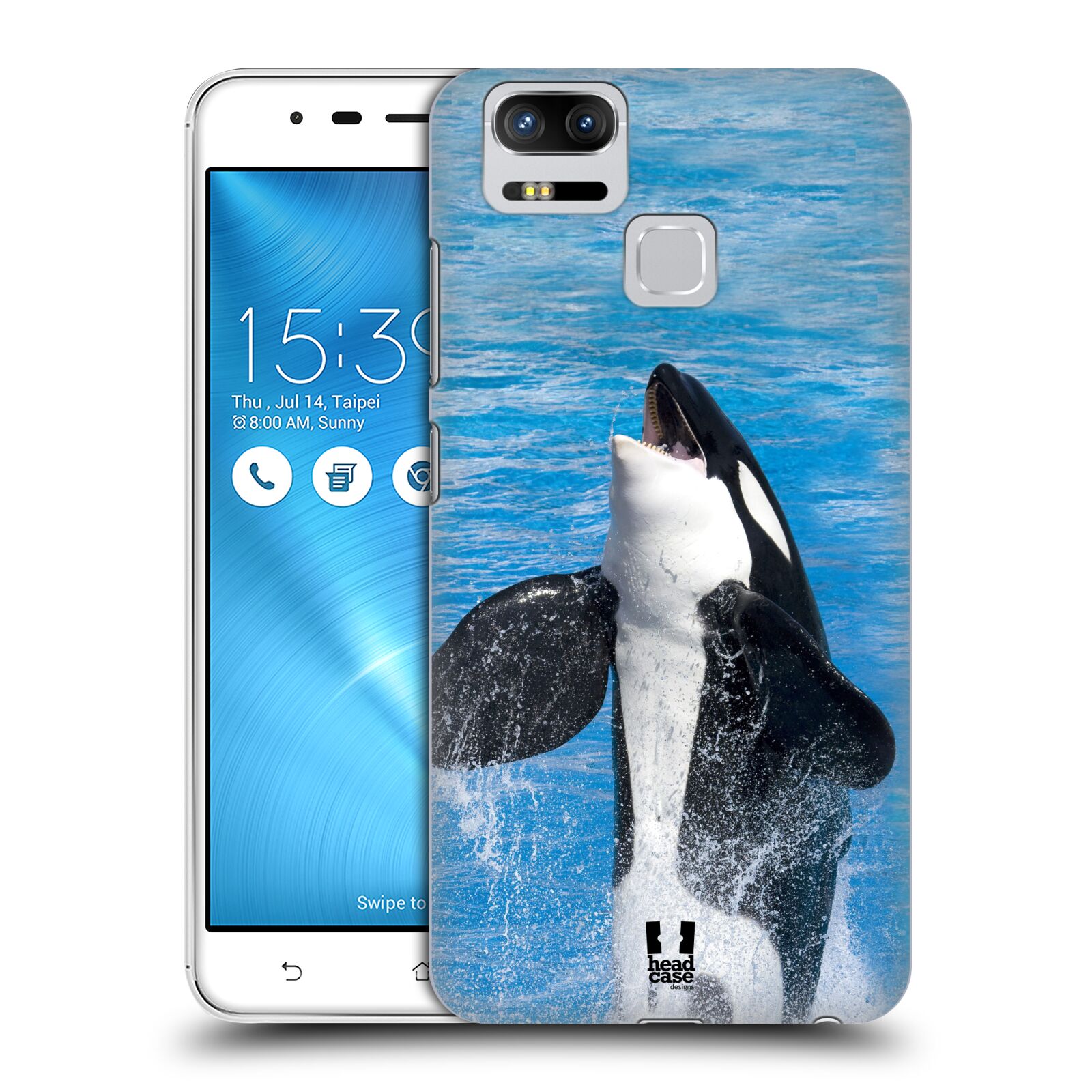 HEAD CASE plastový obal na mobil Asus Zenfone 3 Zoom ZE553KL vzor slavná zvířata foto velryba