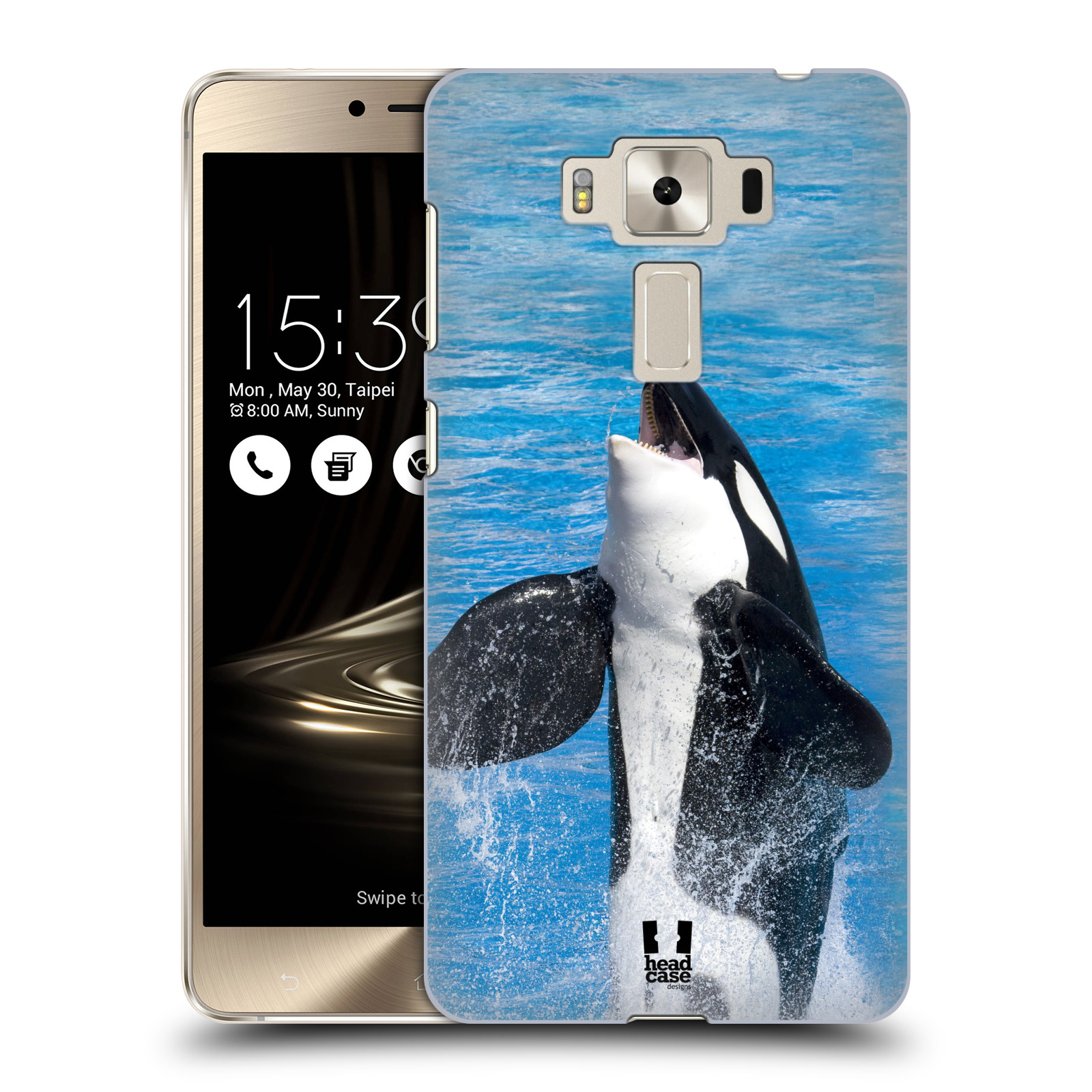 HEAD CASE plastový obal na mobil Asus Zenfone 3 DELUXE ZS550KL vzor slavná zvířata foto velryba