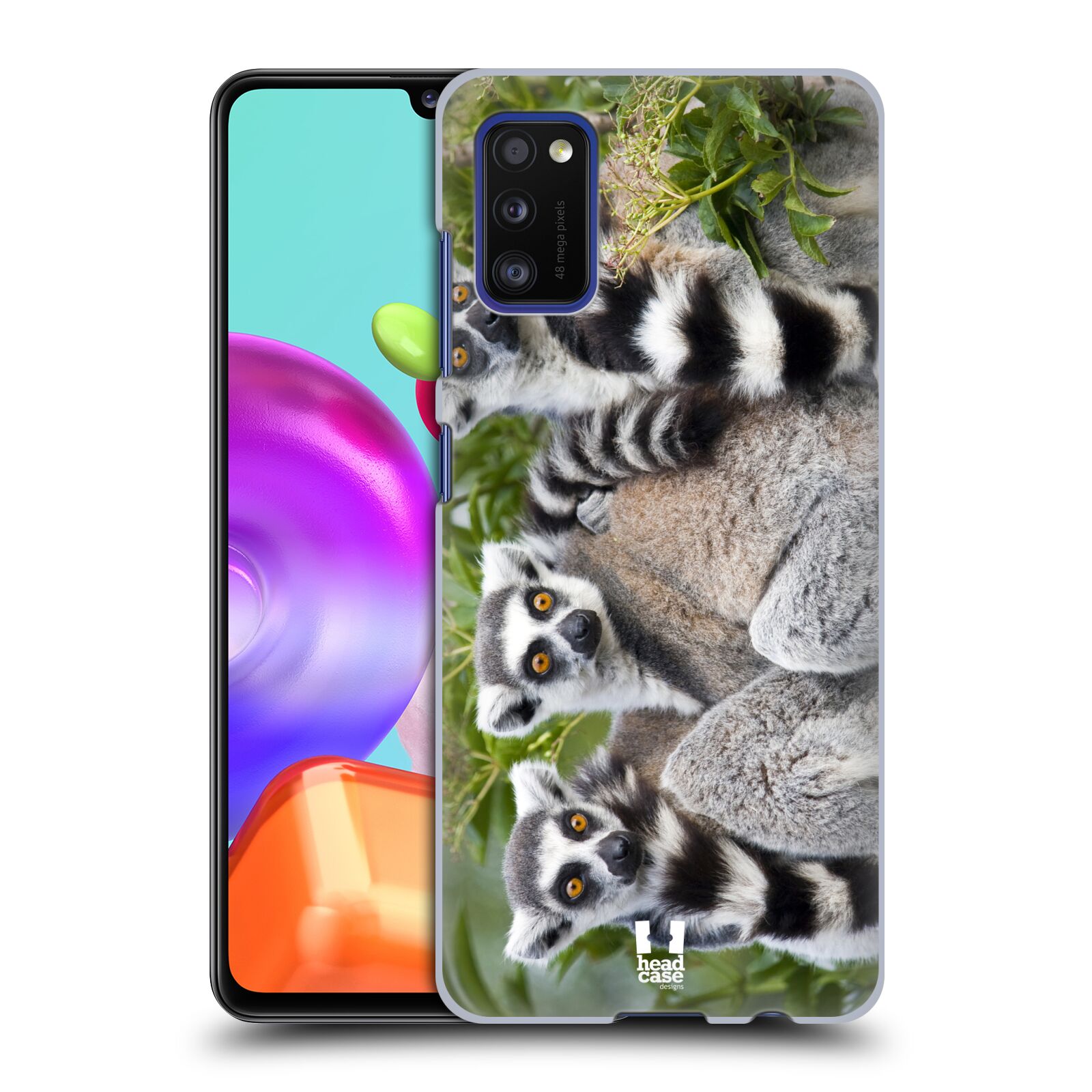 Zadní kryt na mobil Samsung Galaxy A41 vzor slavná zvířata foto lemur