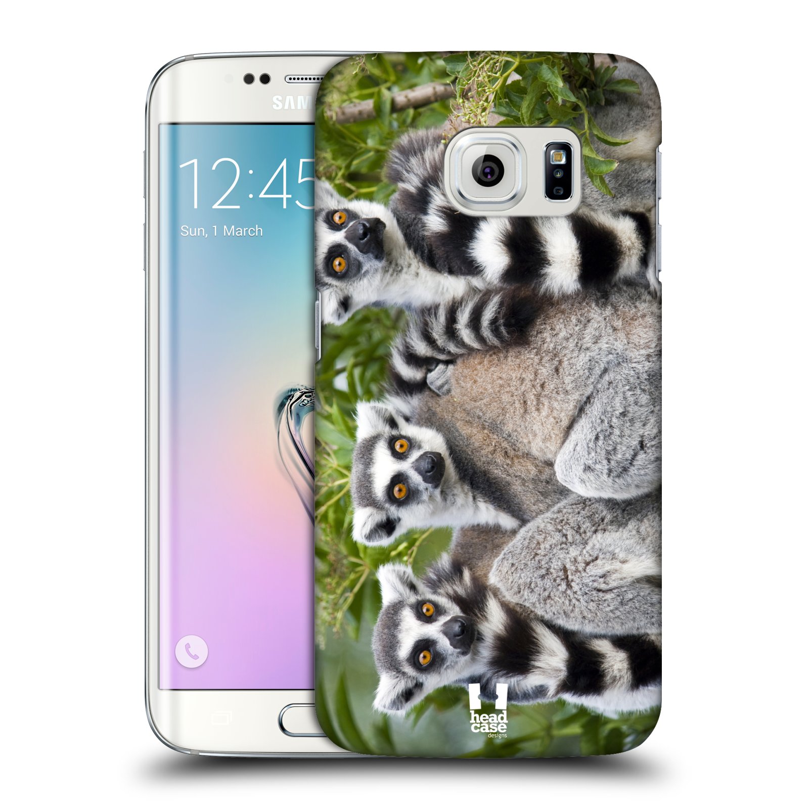 HEAD CASE plastový obal na mobil SAMSUNG Galaxy S6 EDGE (G9250, G925, G925F) vzor slavná zvířata foto lemur