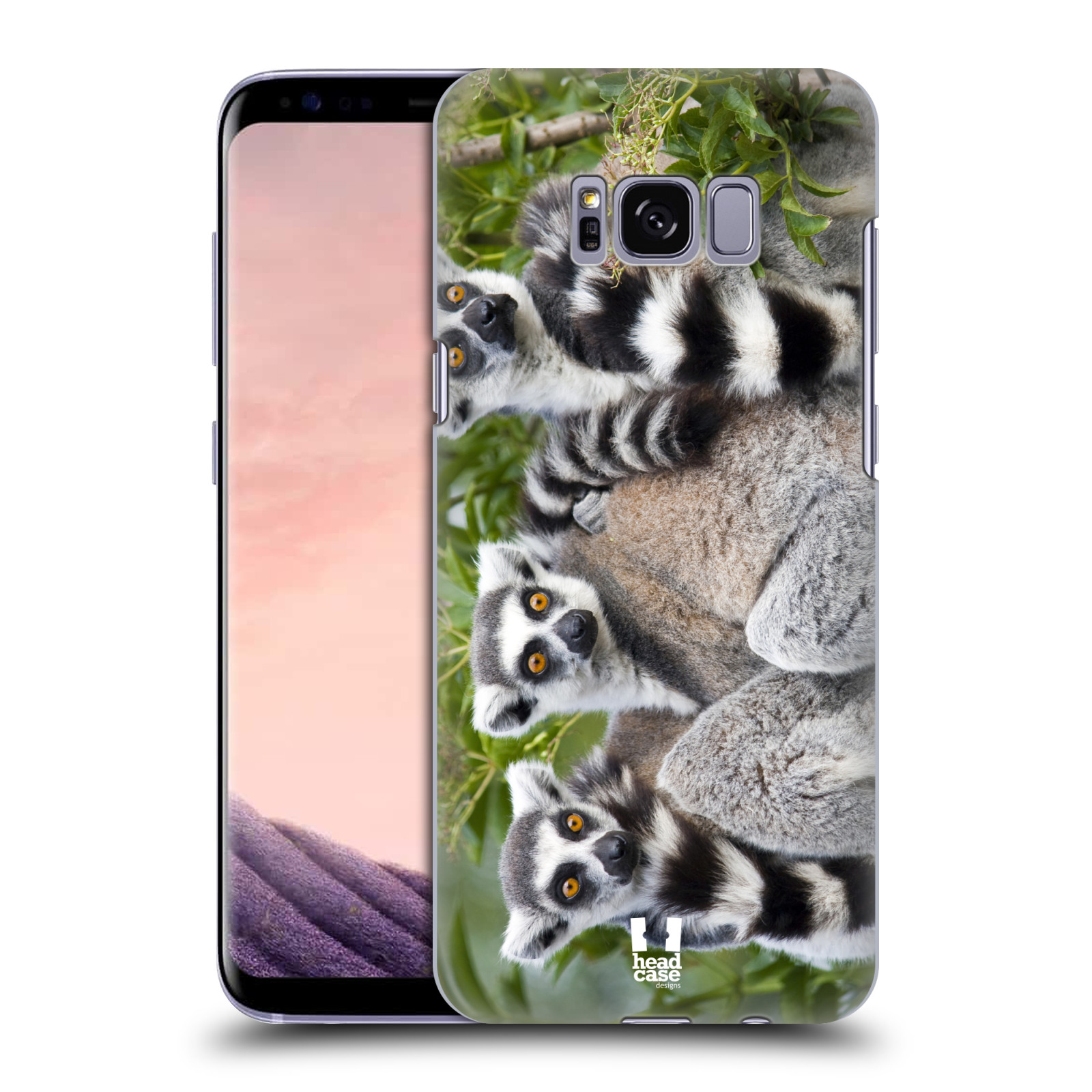 HEAD CASE plastový obal na mobil Samsung Galaxy S8 vzor slavná zvířata foto lemur