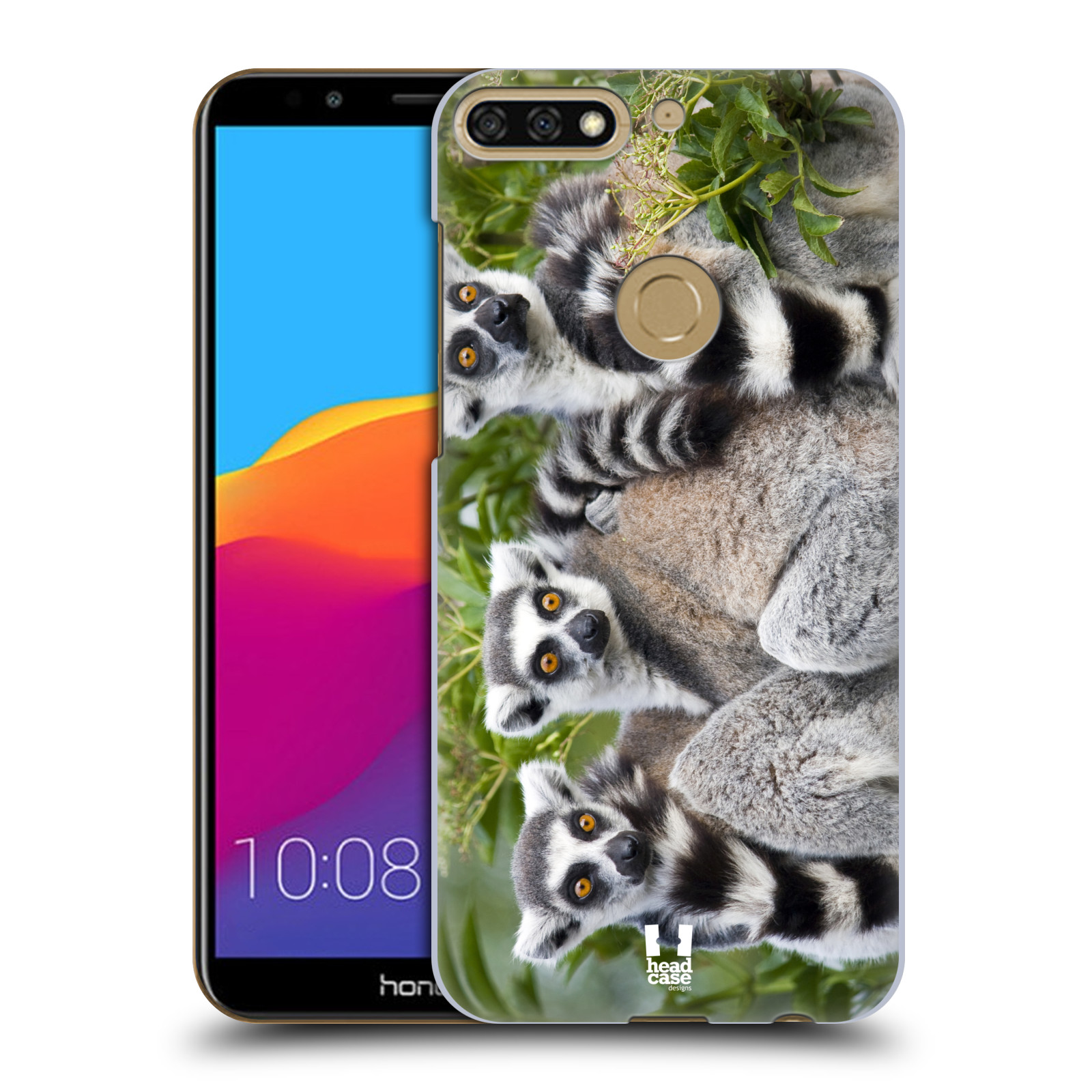 HEAD CASE plastový obal na mobil Honor 7c vzor slavná zvířata foto lemur
