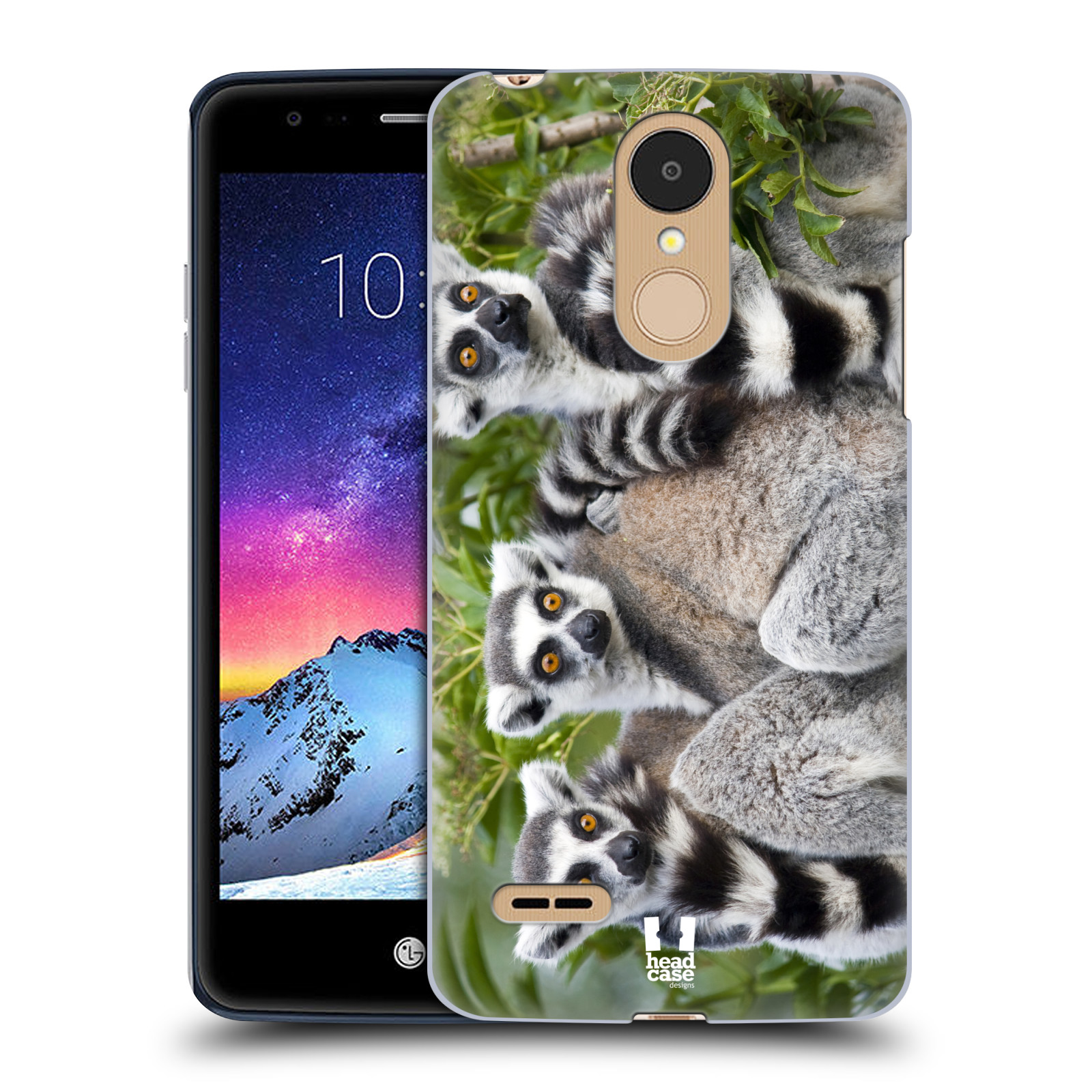 HEAD CASE plastový obal na mobil LG K9 / K8 2018 vzor slavná zvířata foto lemur