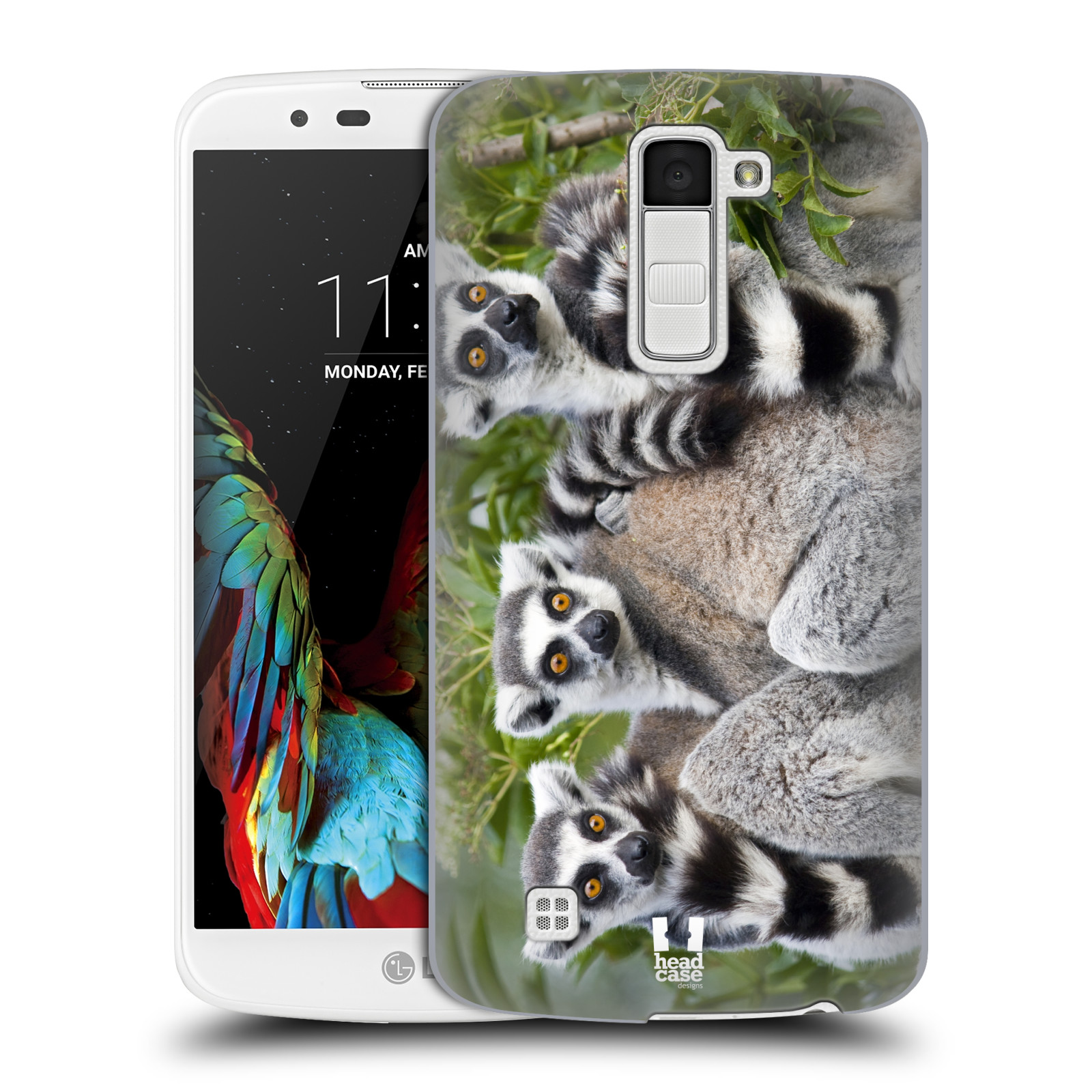 HEAD CASE plastový obal na mobil LG K10 vzor slavná zvířata foto lemur