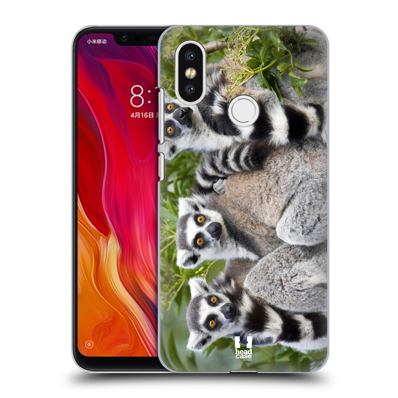 HEAD CASE plastový obal na mobil Xiaomi Mi 8 vzor slavná zvířata foto lemur