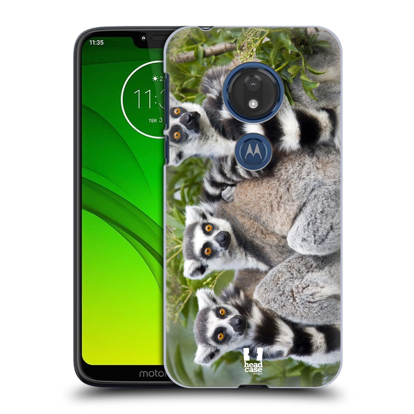 Pouzdro na mobil Motorola Moto G7 Play vzor slavná zvířata foto lemur