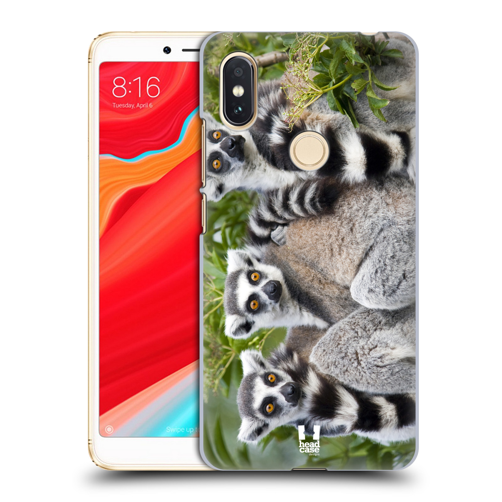 HEAD CASE plastový obal na mobil Xiaomi Redmi S2 vzor slavná zvířata foto lemur