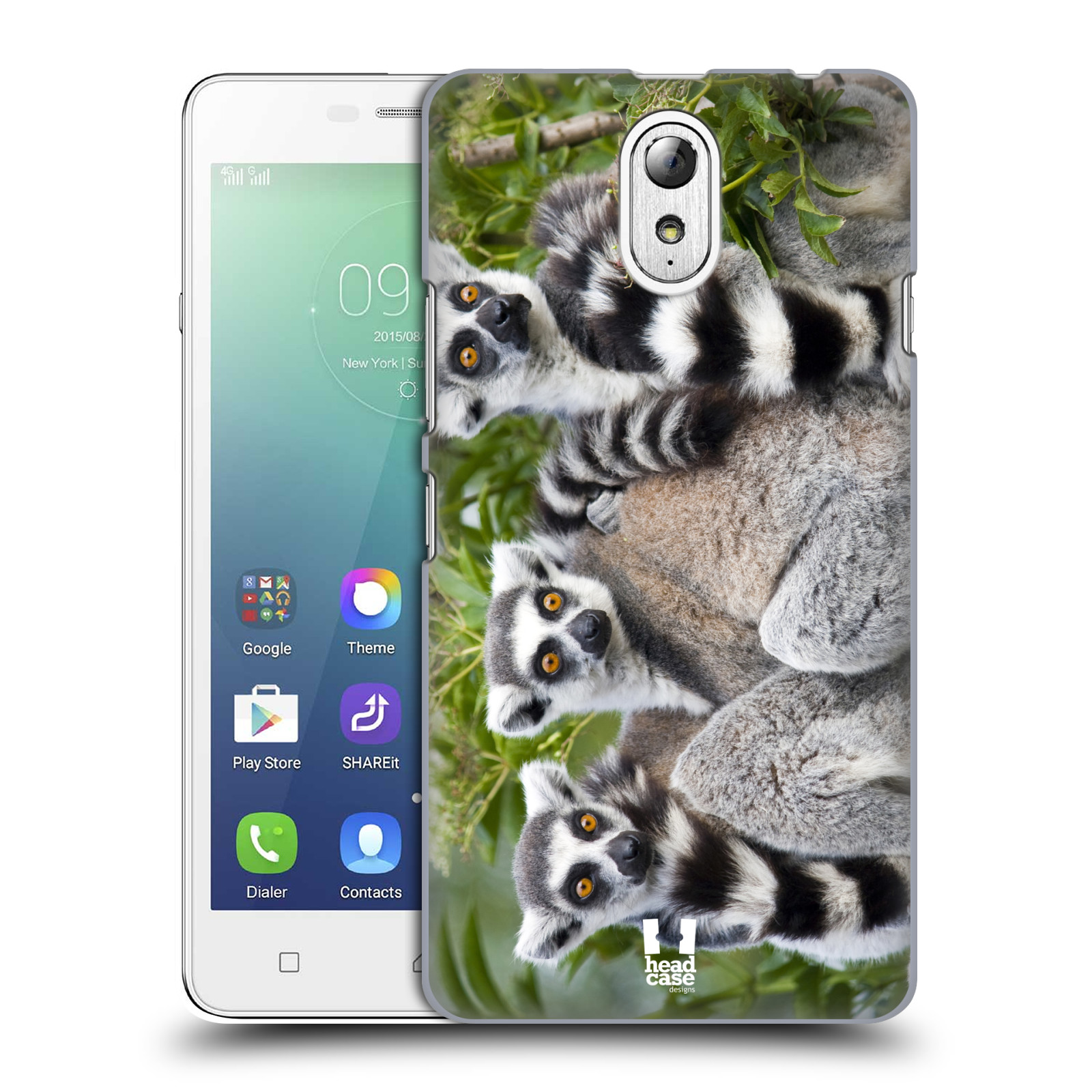 HEAD CASE pevný plastový obal na mobil LENOVO VIBE P1m / LENOVO VIBE p1m DUAL SIM vzor slavná zvířata foto lemur