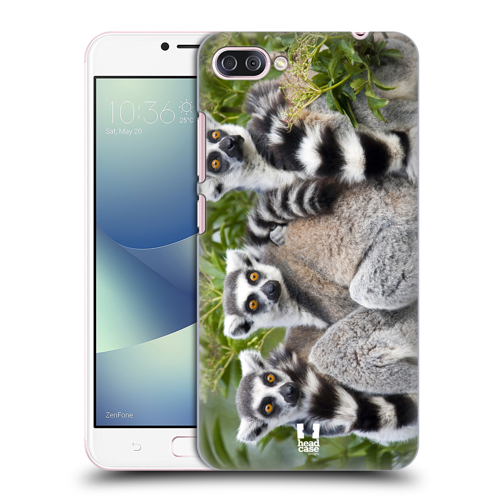 HEAD CASE plastový obal na mobil Asus Zenfone 4 MAX ZC554KL vzor slavná zvířata foto lemur