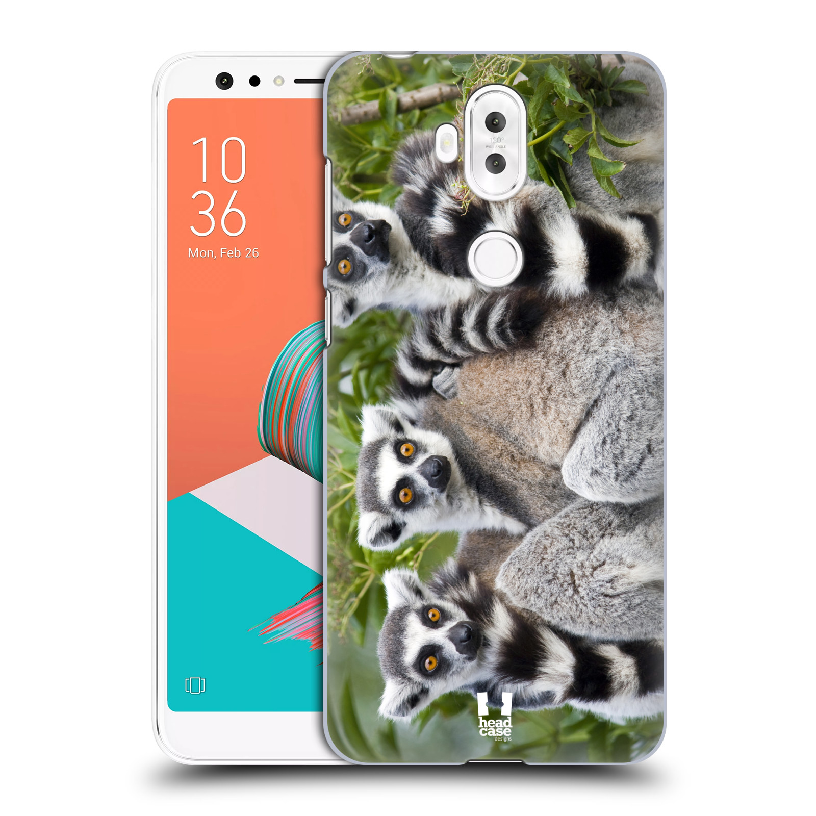 HEAD CASE plastový obal na mobil Asus Zenfone 5 LITE ZC600KL vzor slavná zvířata foto lemur