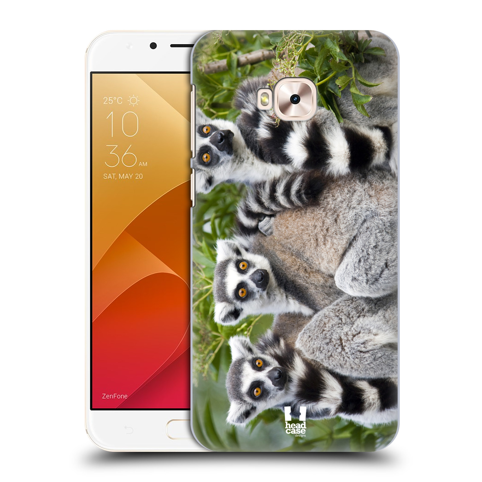 HEAD CASE plastový obal na mobil Asus Zenfone 4 Selfie Pro ZD552KL vzor slavná zvířata foto lemur
