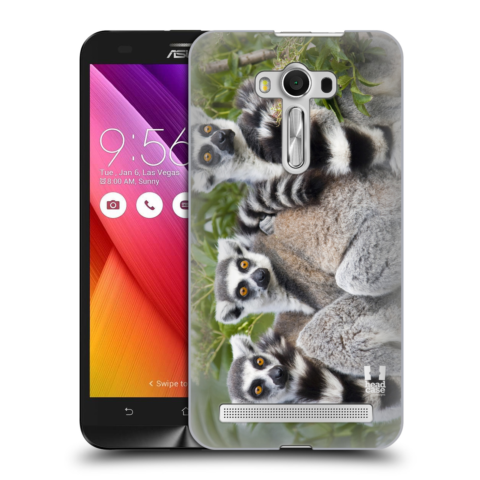 HEAD CASE plastový obal na mobil Asus Zenfone 2 LASER (5,5 displej ZE550KL) vzor slavná zvířata foto lemur
