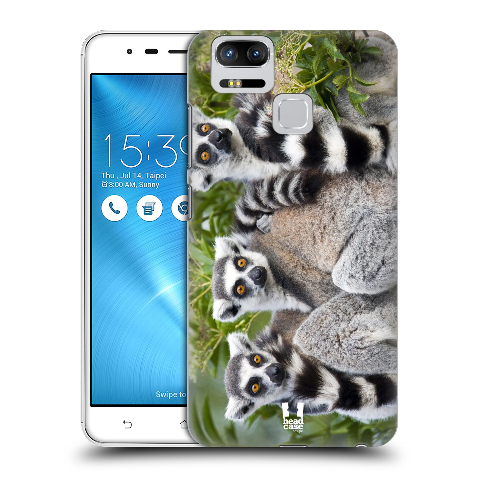HEAD CASE plastový obal na mobil Asus Zenfone 3 Zoom ZE553KL vzor slavná zvířata foto lemur