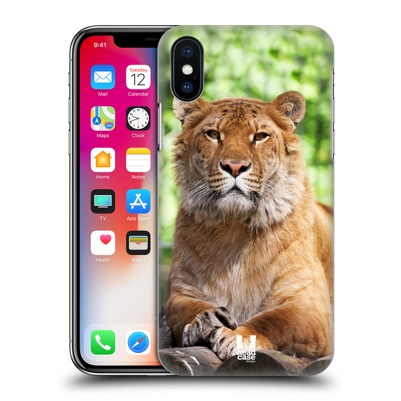 HEAD CASE plastový obal na mobil Apple Iphone X / XS vzor slavná zvířata foto tygr