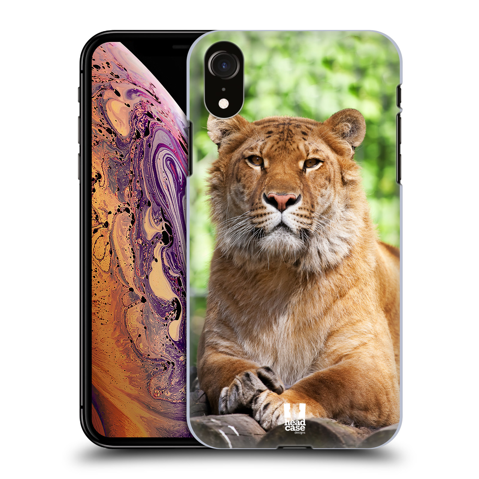 HEAD CASE plastový obal na mobil Apple Iphone XR vzor slavná zvířata foto tygr