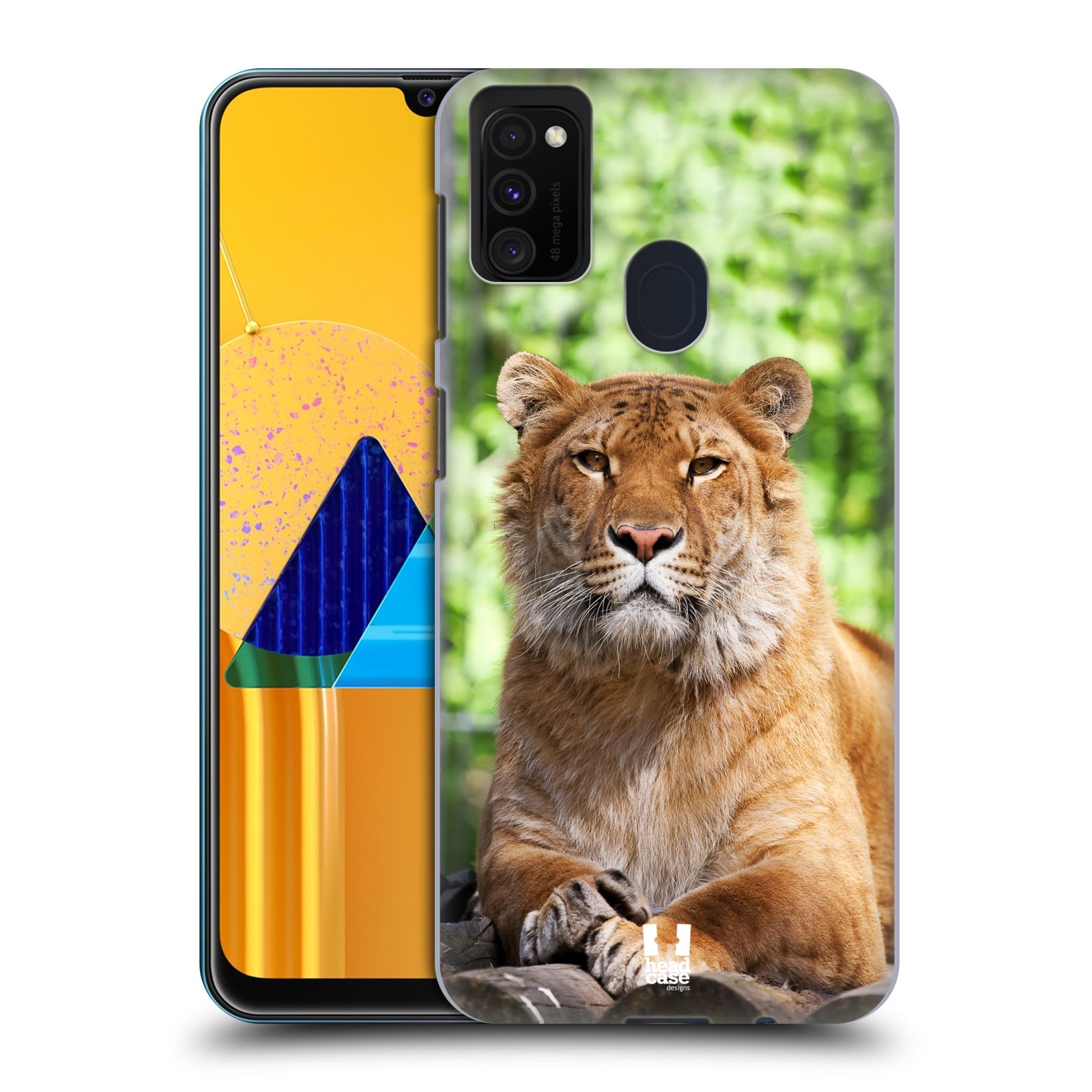 Zadní kryt na mobil Samsung Galaxy M21 vzor slavná zvířata foto tygr