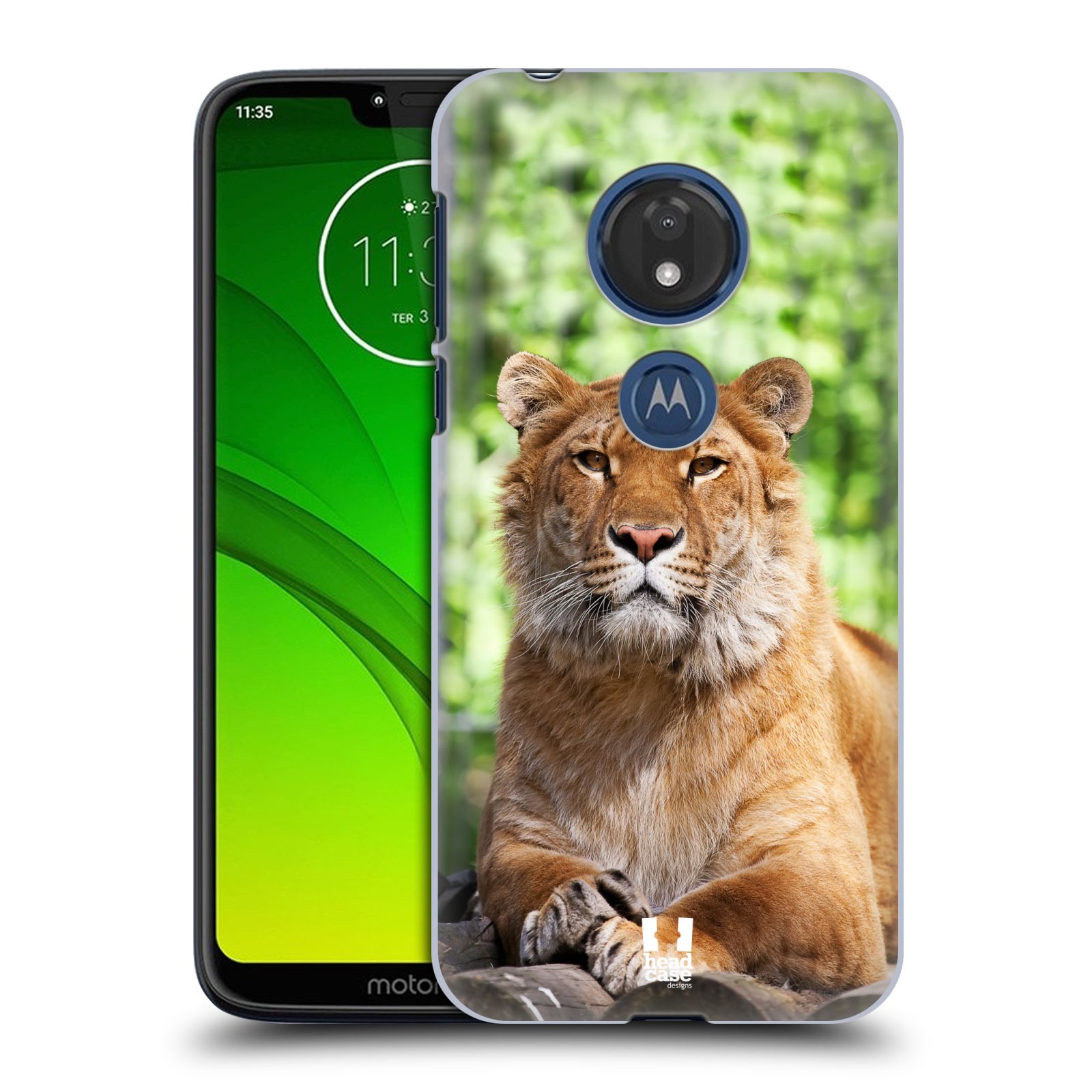Pouzdro na mobil Motorola Moto G7 Play vzor slavná zvířata foto tygr