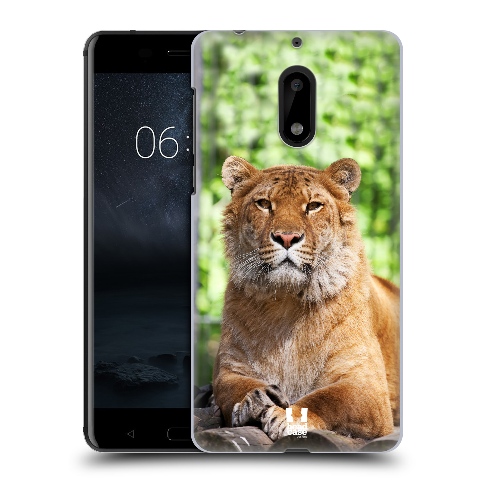 HEAD CASE plastový obal na mobil Nokia 6 vzor slavná zvířata foto tygr