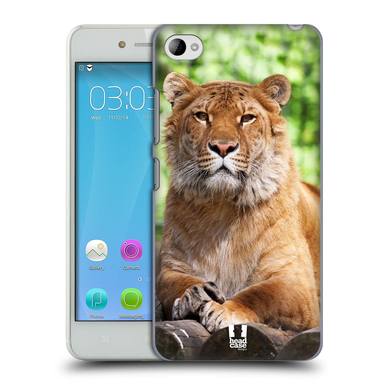 HEAD CASE pevný plastový obal na mobil LENOVO S90 vzor slavná zvířata foto tygr