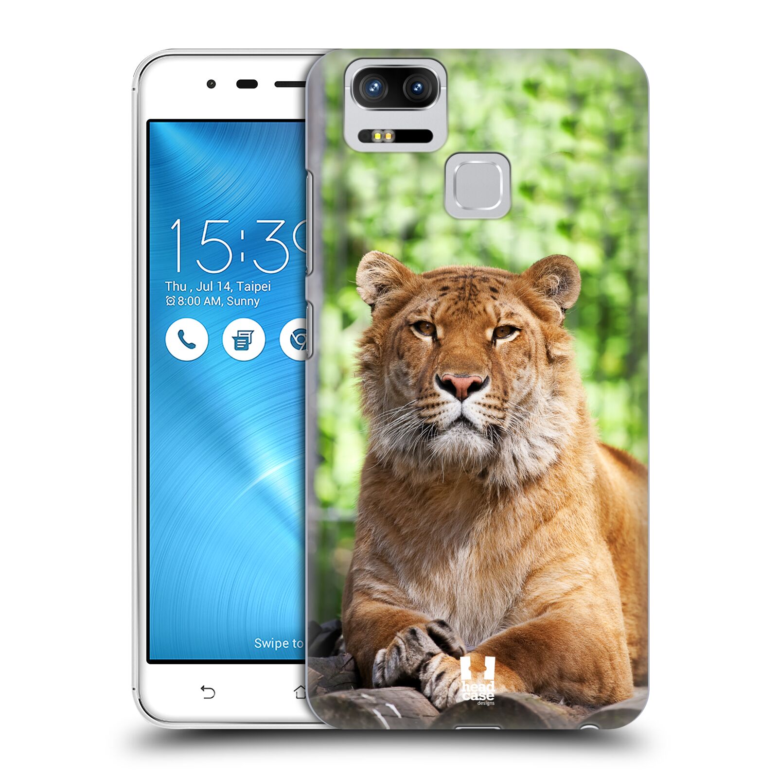 HEAD CASE plastový obal na mobil Asus Zenfone 3 Zoom ZE553KL vzor slavná zvířata foto tygr