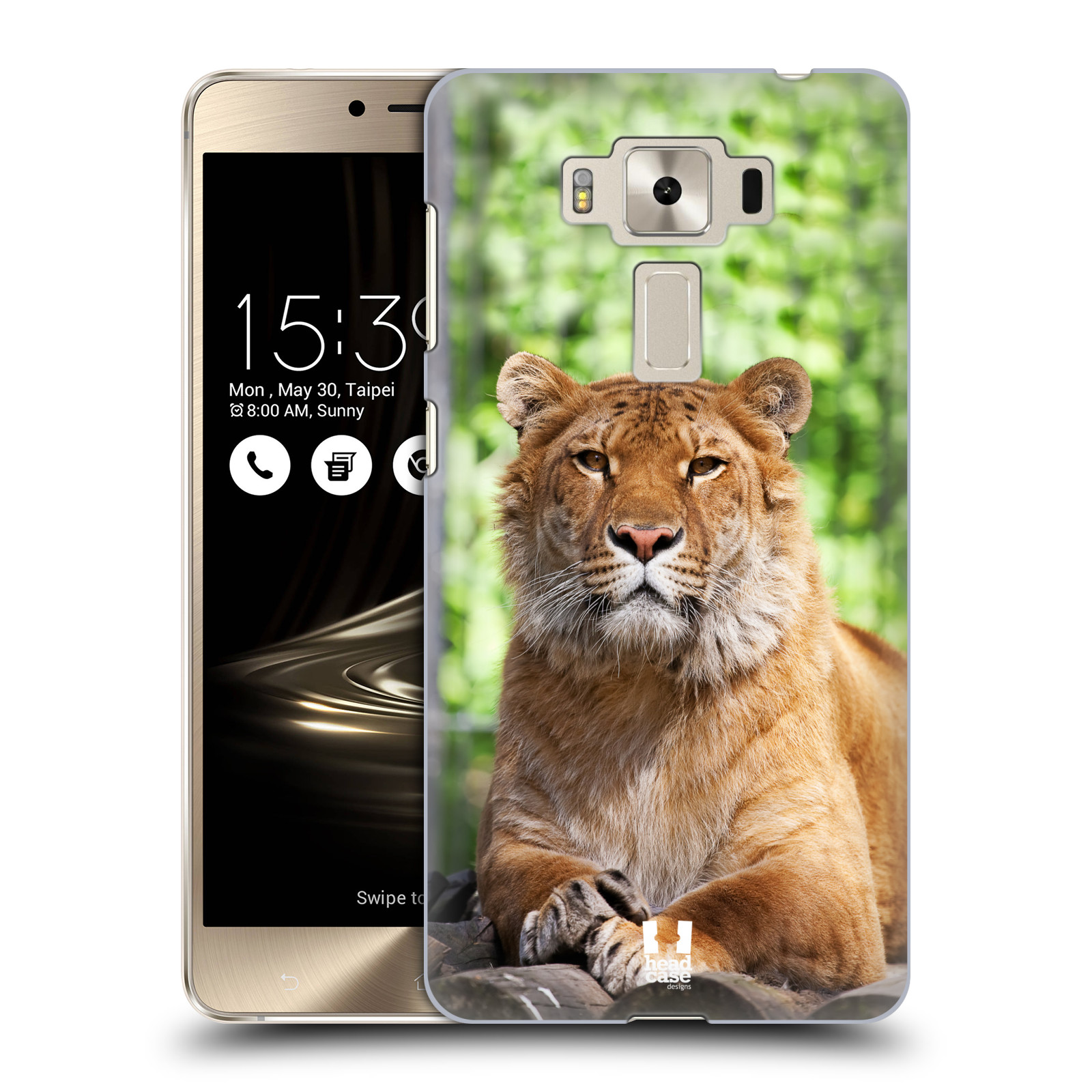 HEAD CASE plastový obal na mobil Asus Zenfone 3 DELUXE ZS550KL vzor slavná zvířata foto tygr