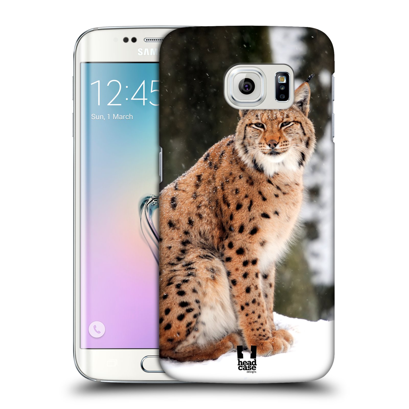 HEAD CASE plastový obal na mobil SAMSUNG Galaxy S6 EDGE (G9250, G925, G925F) vzor slavná zvířata foto rys