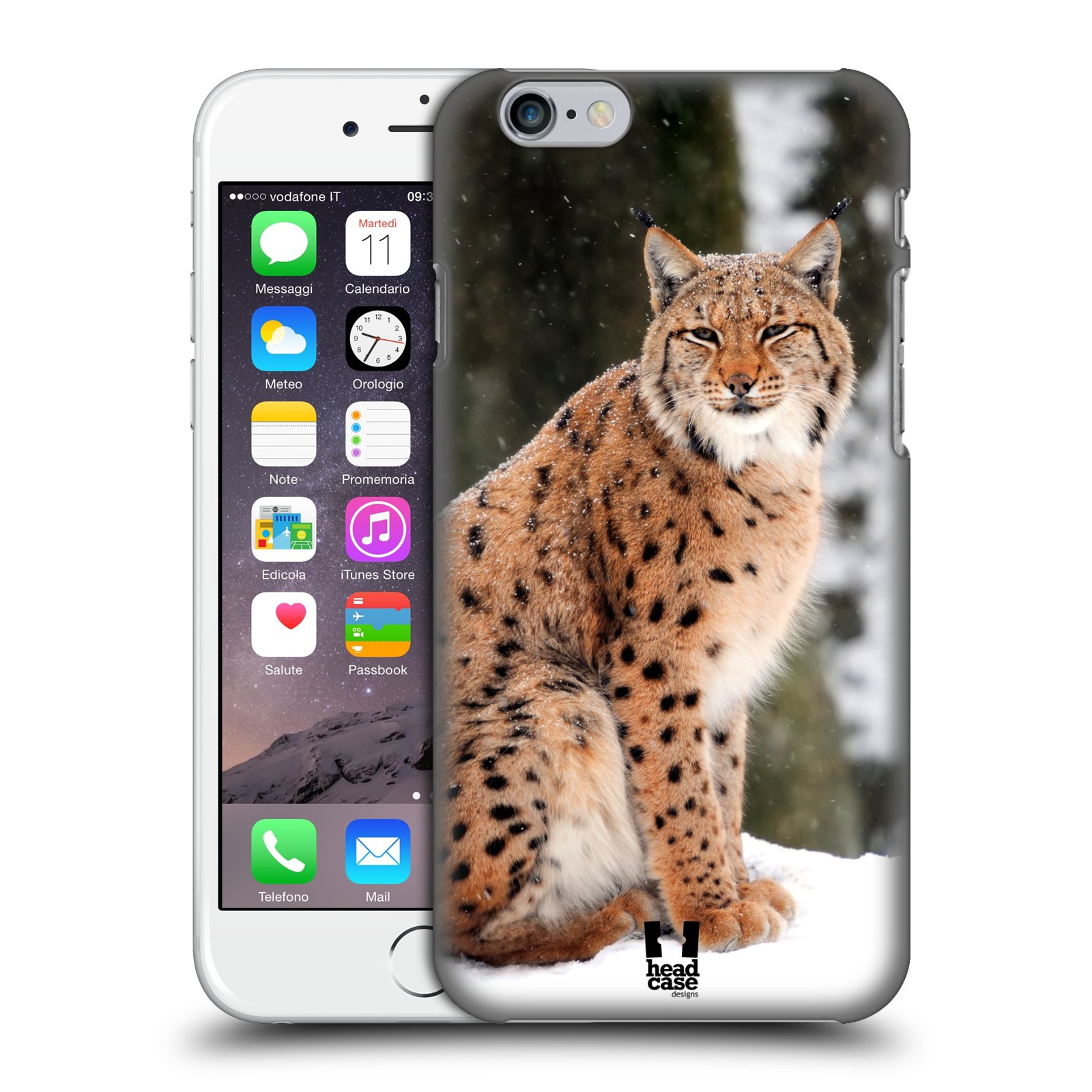 Plastové pouzdro pro mobil Apple Iphone 6/6S vzor slavná zvířata foto rys