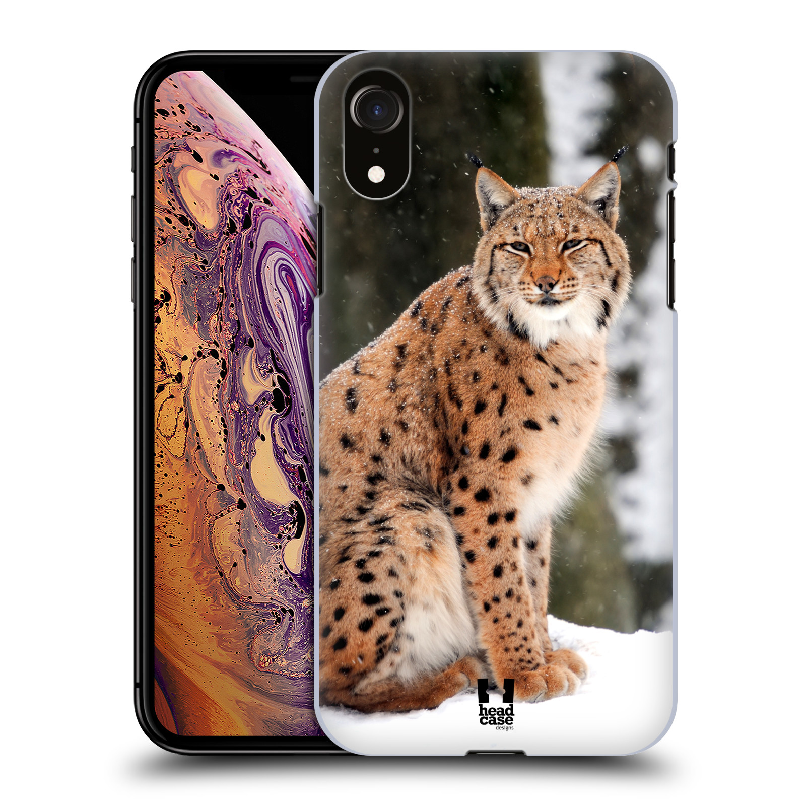 HEAD CASE plastový obal na mobil Apple Iphone XR vzor slavná zvířata foto rys