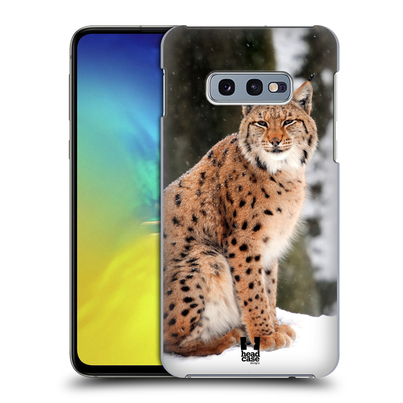 Pouzdro na mobil Samsung Galaxy S10e - HEAD CASE - vzor slavná zvířata foto rys