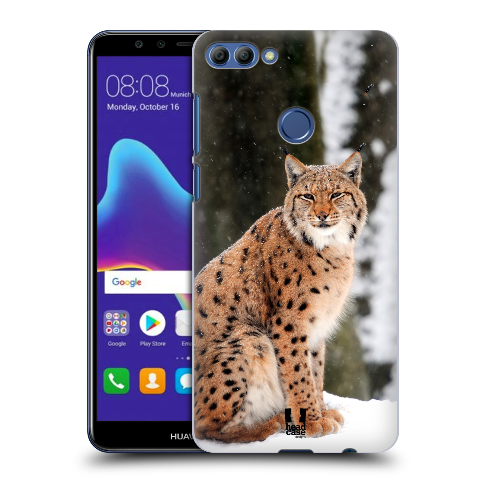 HEAD CASE plastový obal na mobil Huawei Y9 2018 vzor slavná zvířata foto rys