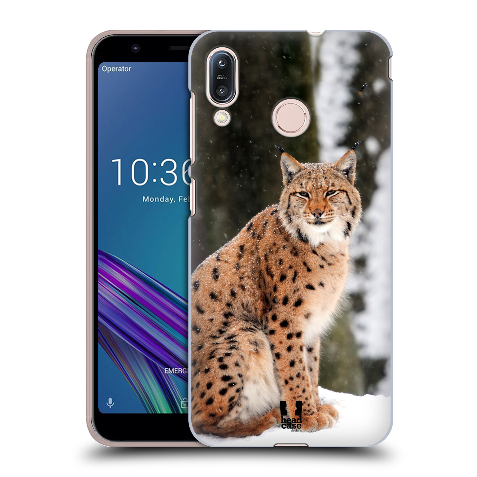 Pouzdro na mobil Asus Zenfone Max M1 (ZB555KL) - HEAD CASE - vzor slavná zvířata foto rys