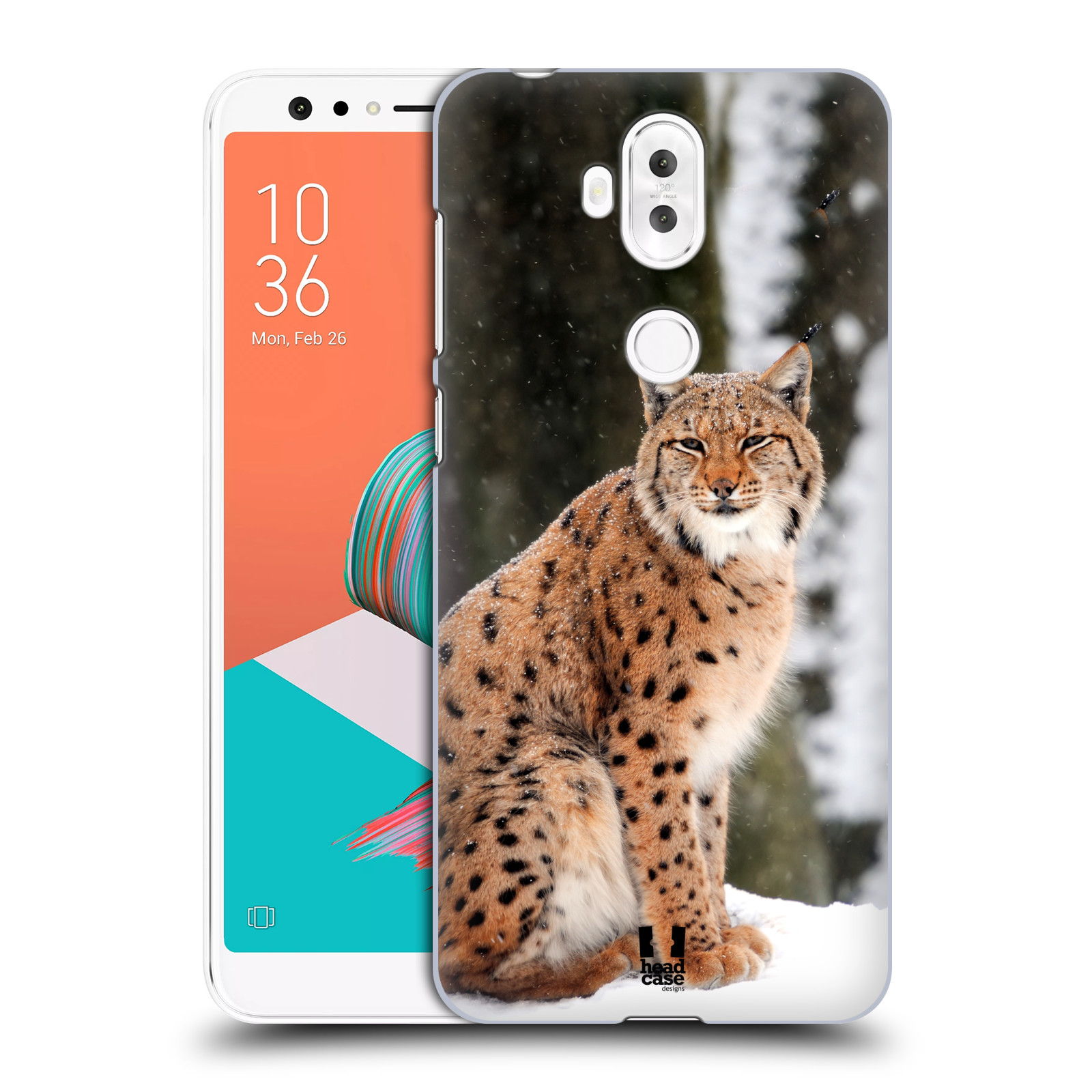 HEAD CASE plastový obal na mobil Asus Zenfone 5 LITE ZC600KL vzor slavná zvířata foto rys