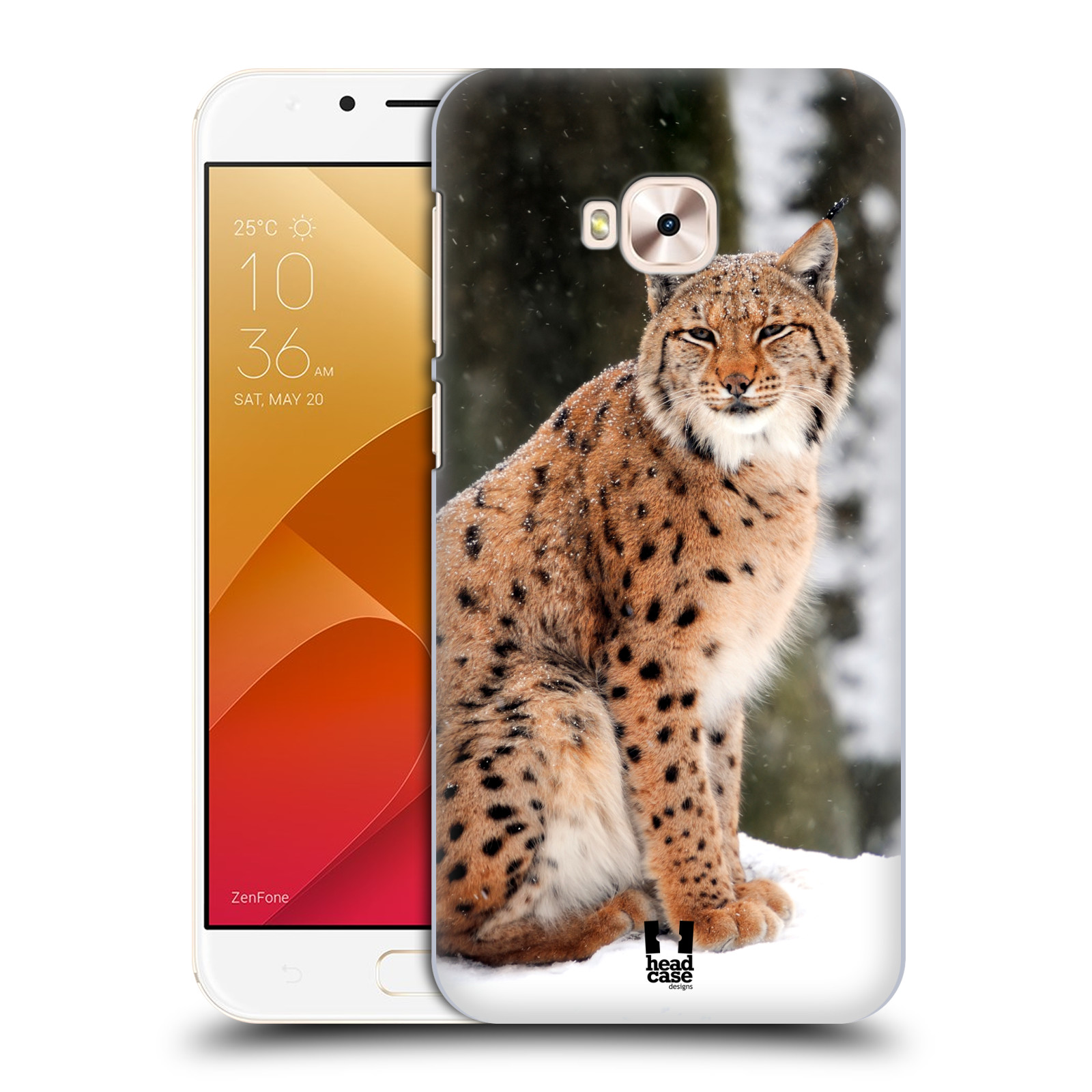 HEAD CASE plastový obal na mobil Asus Zenfone 4 Selfie Pro ZD552KL vzor slavná zvířata foto rys